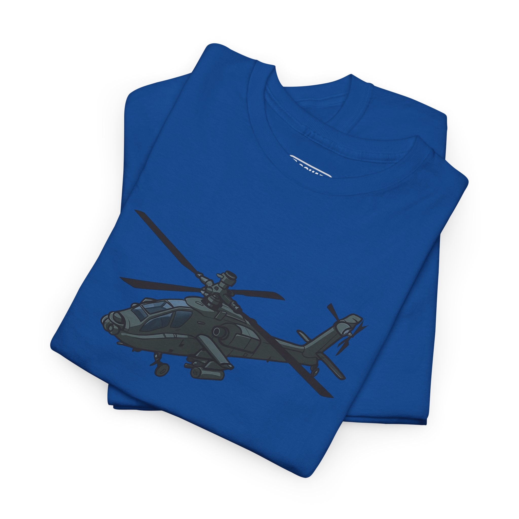 Helicopter Graphic Tee – Heavy Cotton Comfort for Aviation Fans