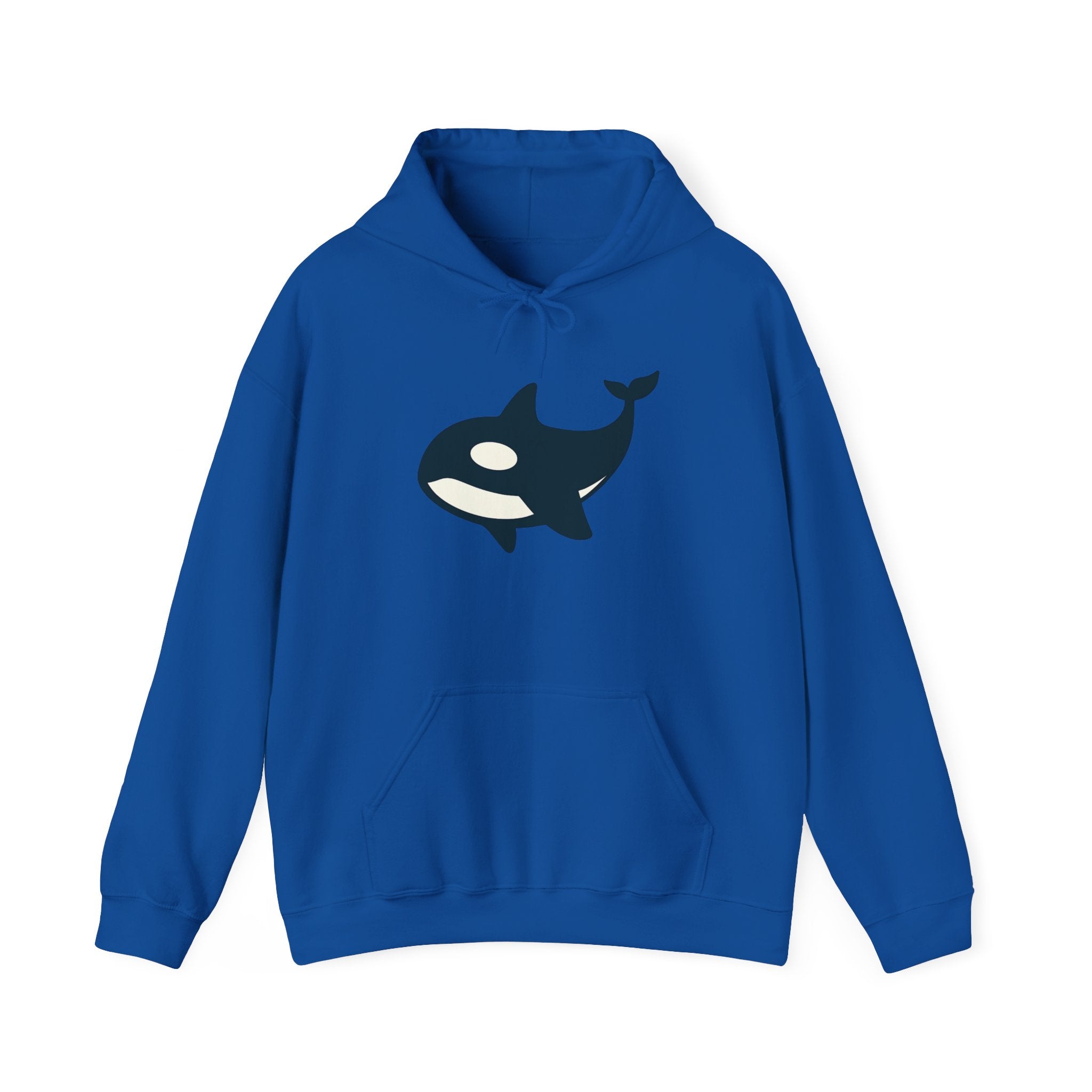 Orca Whale Hoodie, Cozy Unisex Sweatshirt, Ocean Lover Gift, Unique Whale Design, Casual Wear for Sea Enthusiasts