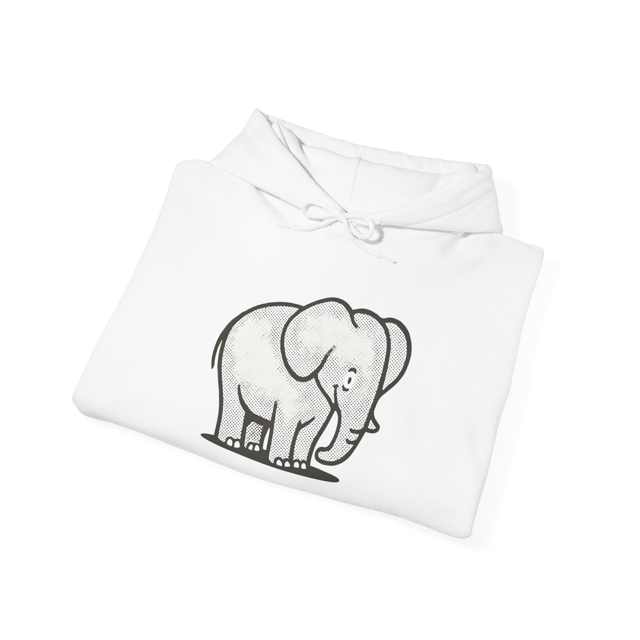 Cute Elephant Graphic Unisex Hoodie, Animal Lover Gift, Cozy Sweatshirt for Men and Women, Perfect for Birthdays, Animal-Themed Apparel