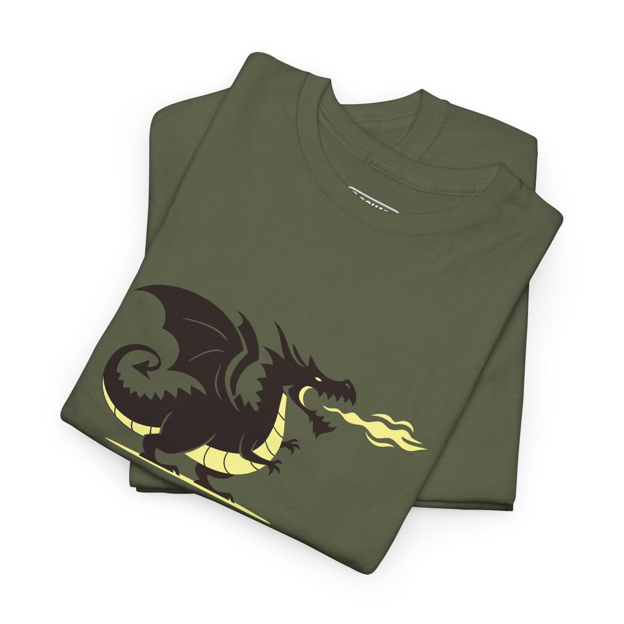 Dragon Graphic Tee – Heavy Cotton Comfort for Fantasy Fans
