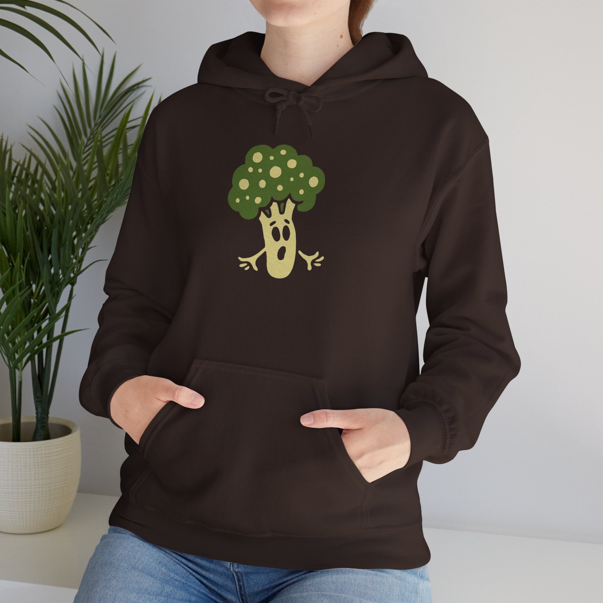 Whimsical Broccoli Hoodie | Funny Veggie Graphic Sweatshirt for Plant Lovers, Gift for Vegans, Cute Gift for Foodies, Cozy Fall [...]