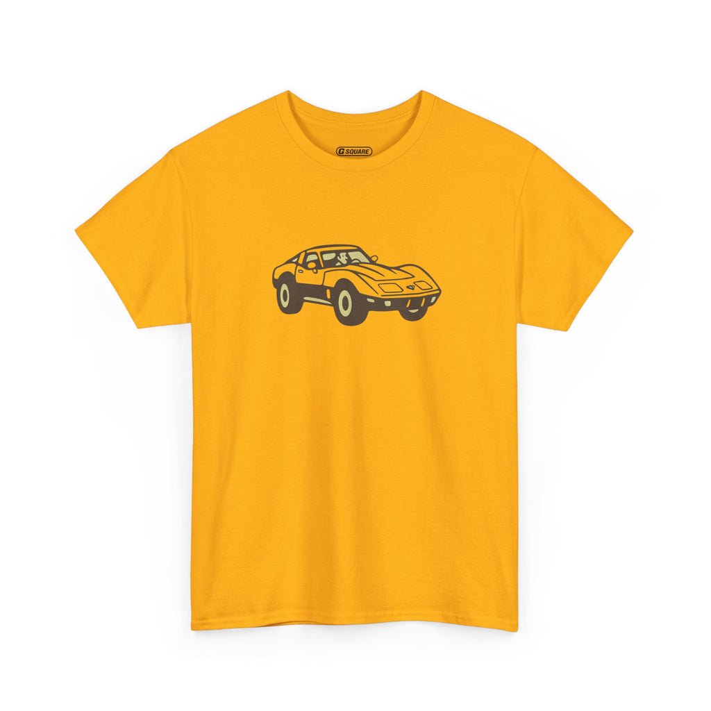 Golden Ride Vintage Car Tee