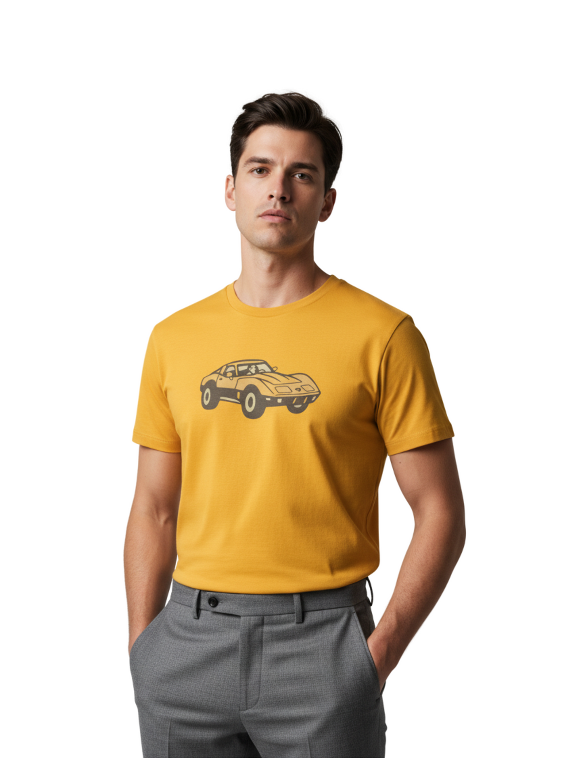 Golden Ride Vintage Car Tee