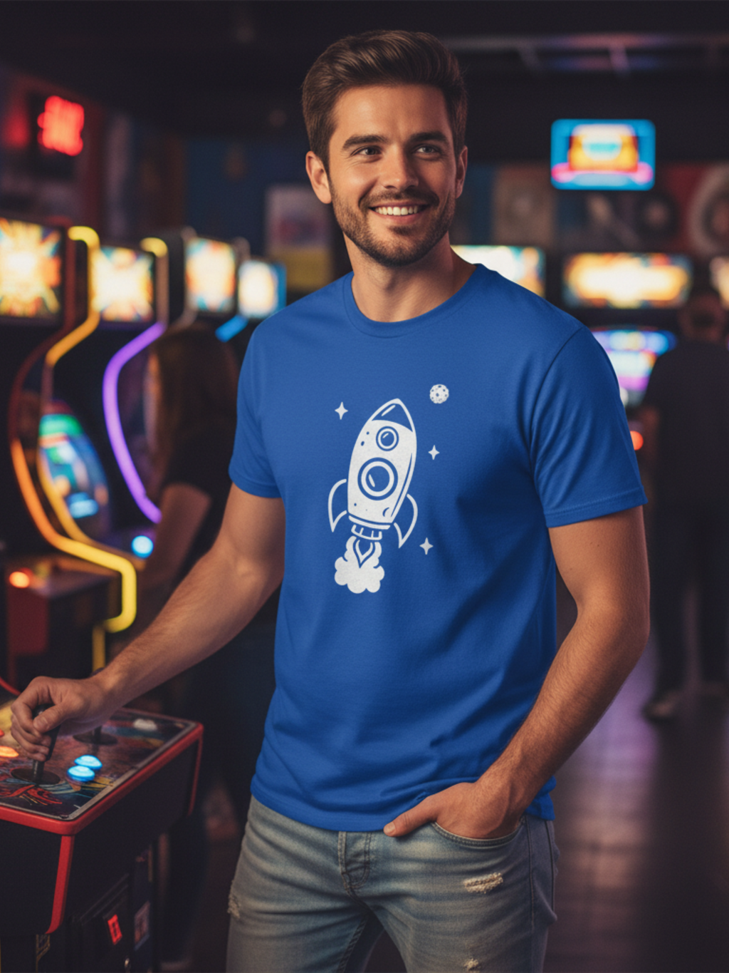 Rocket Launch Unisex Heavy Cotton Tee