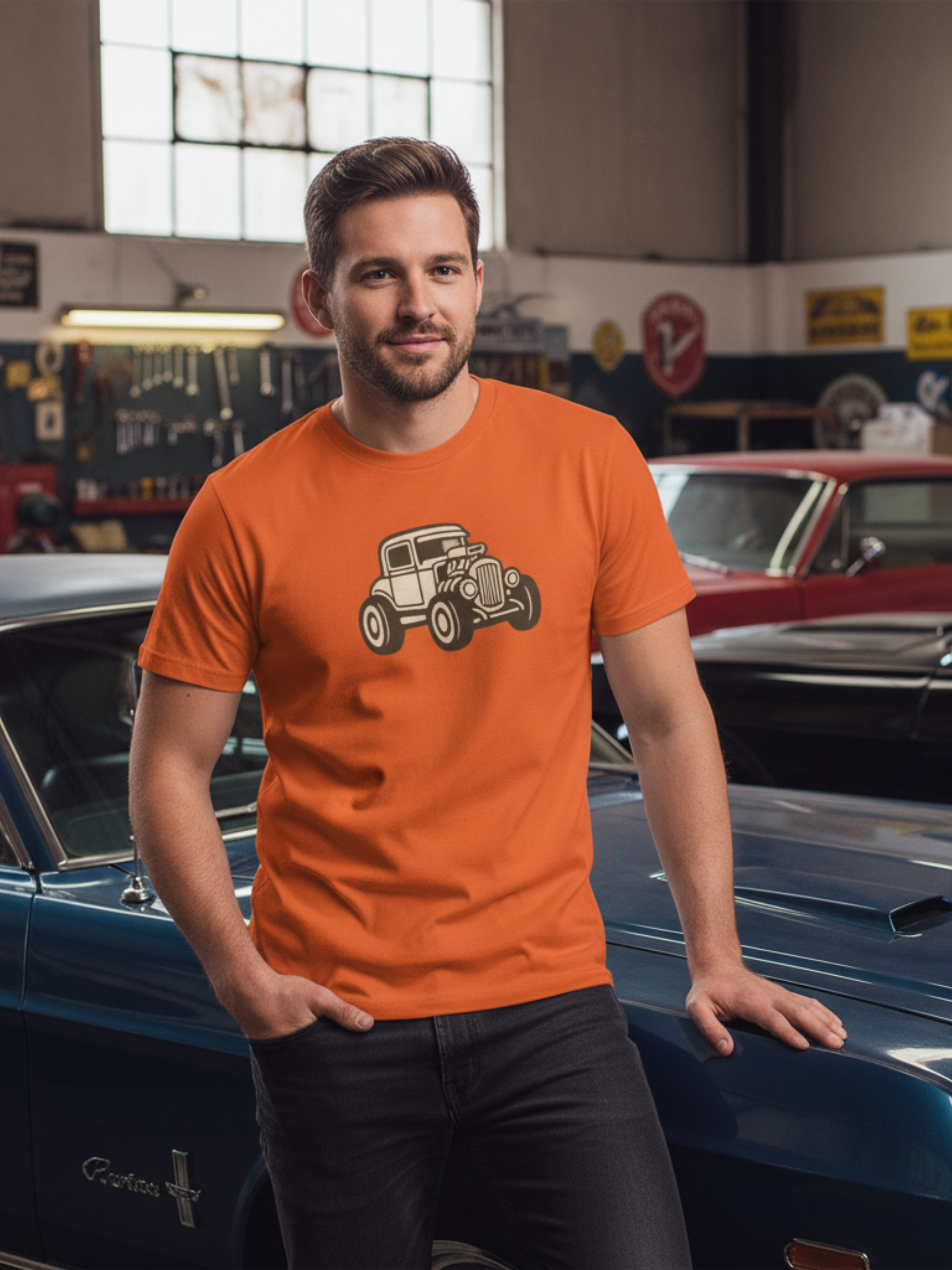 Retro Hot Rod Car Tee