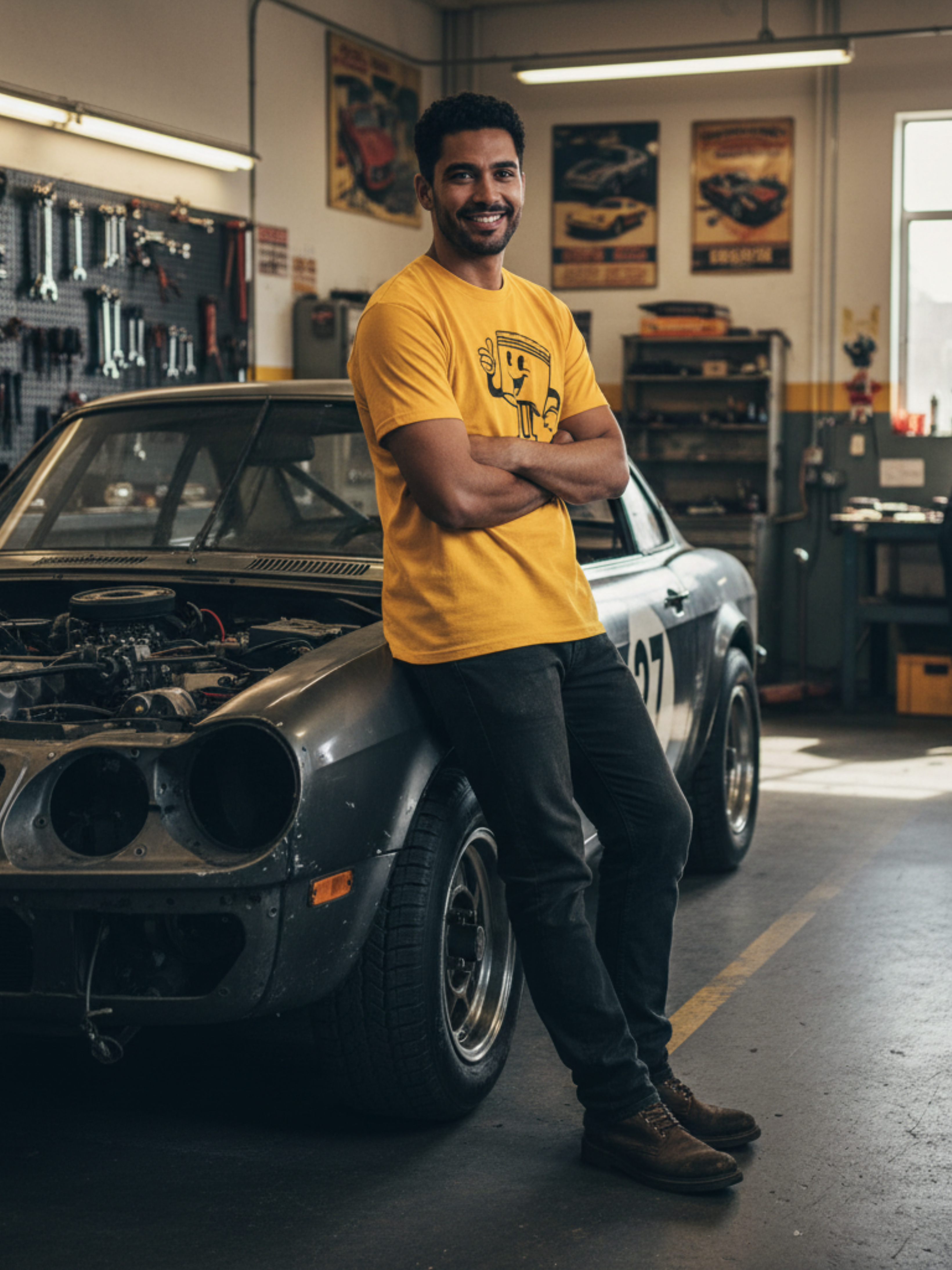 Grease & Giggles Mechanic Tee