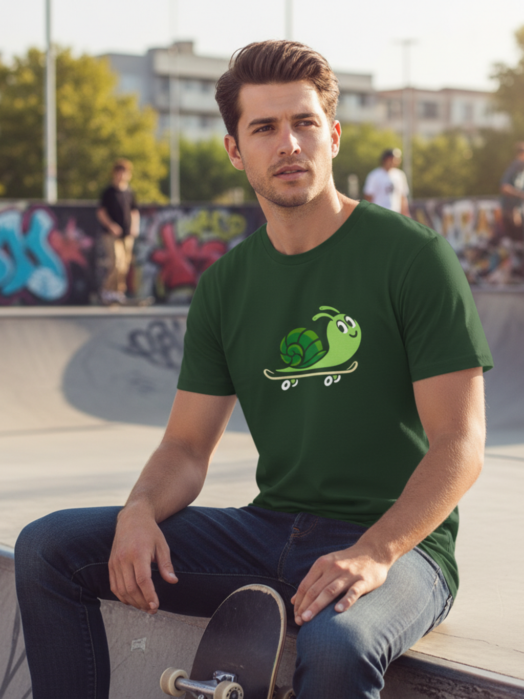Slow & Steady Skate Snail Tee