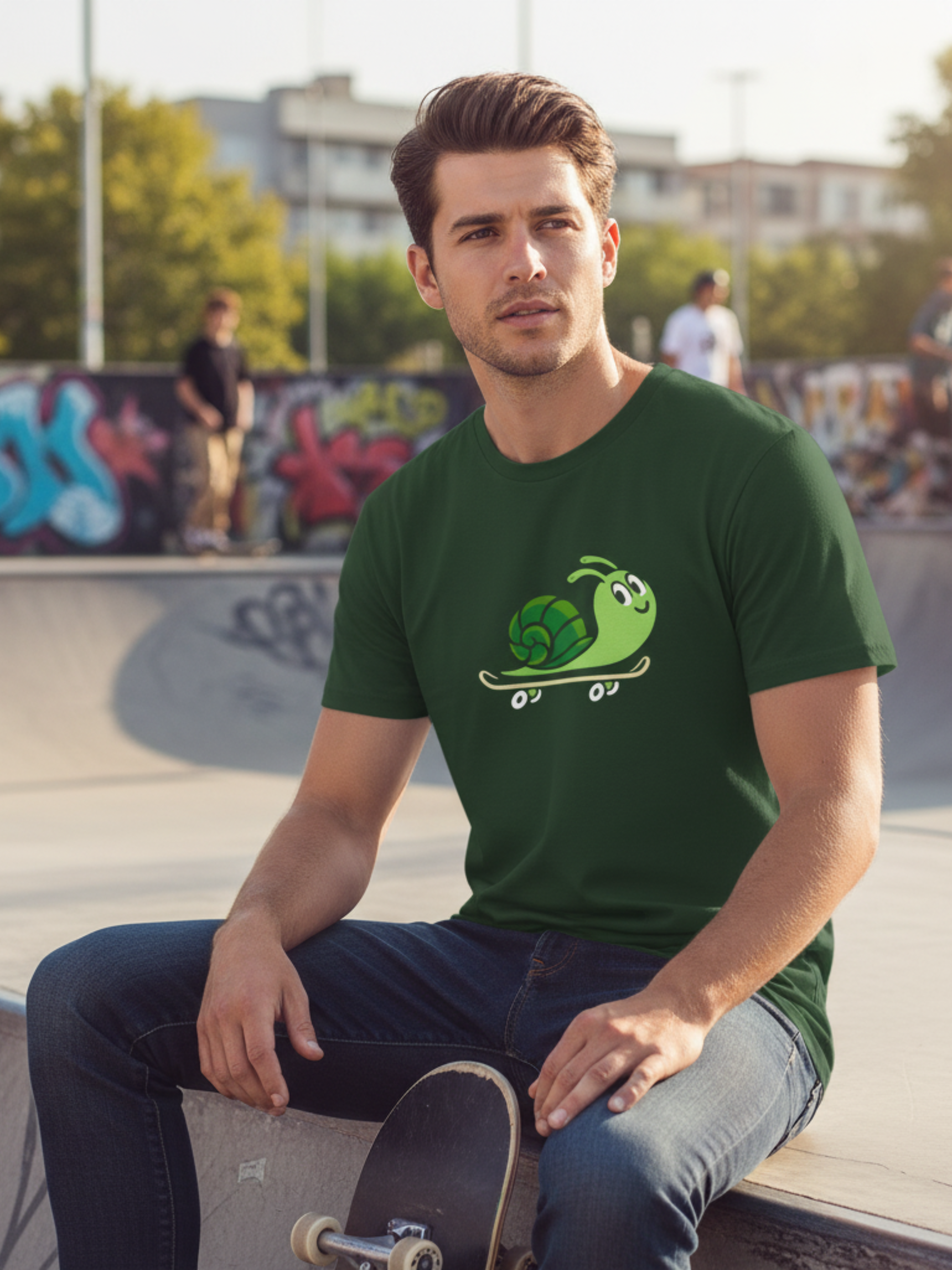 Slow & Steady Skate Snail Tee