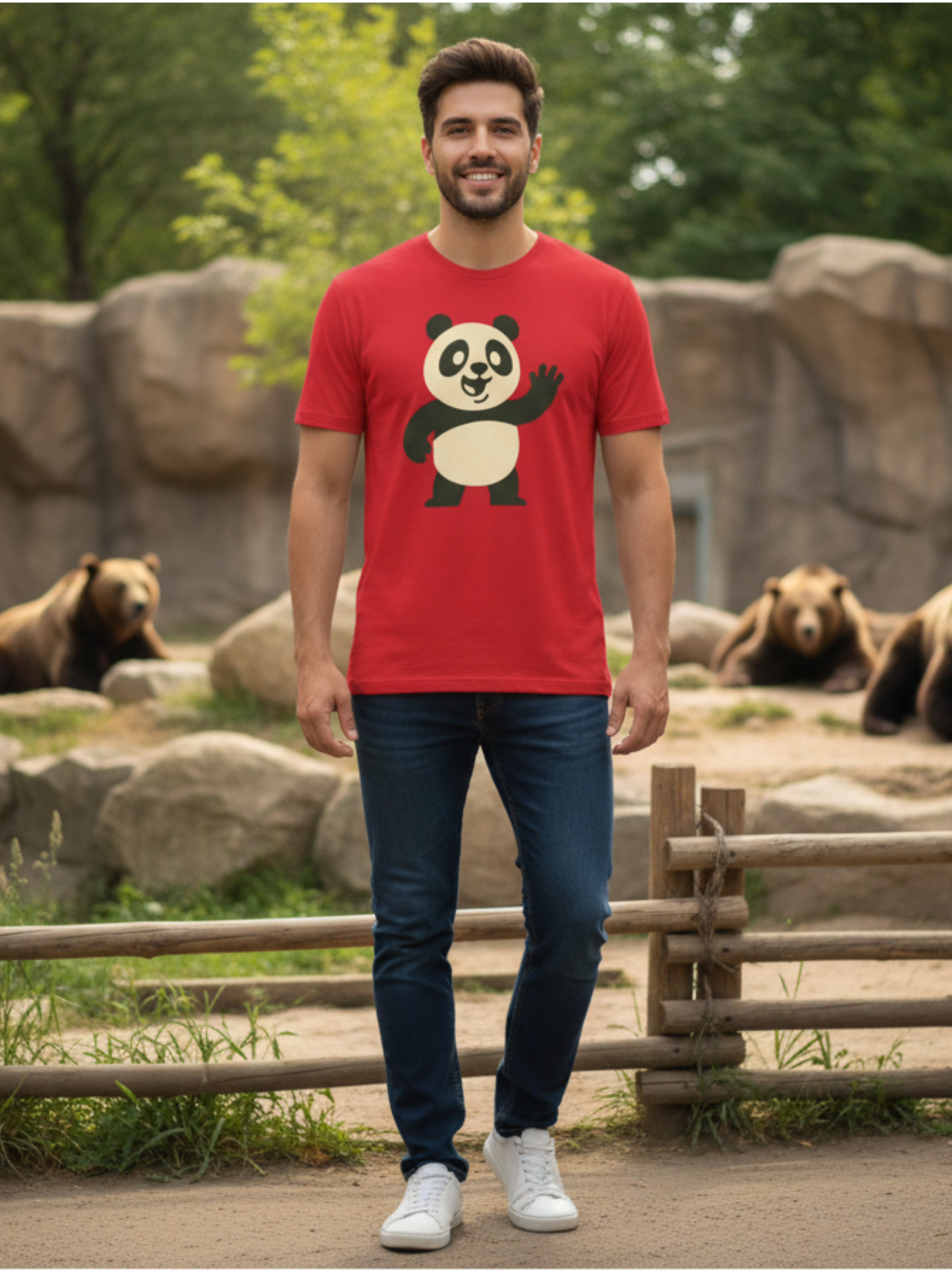 Panda Vibes Graphic Tee