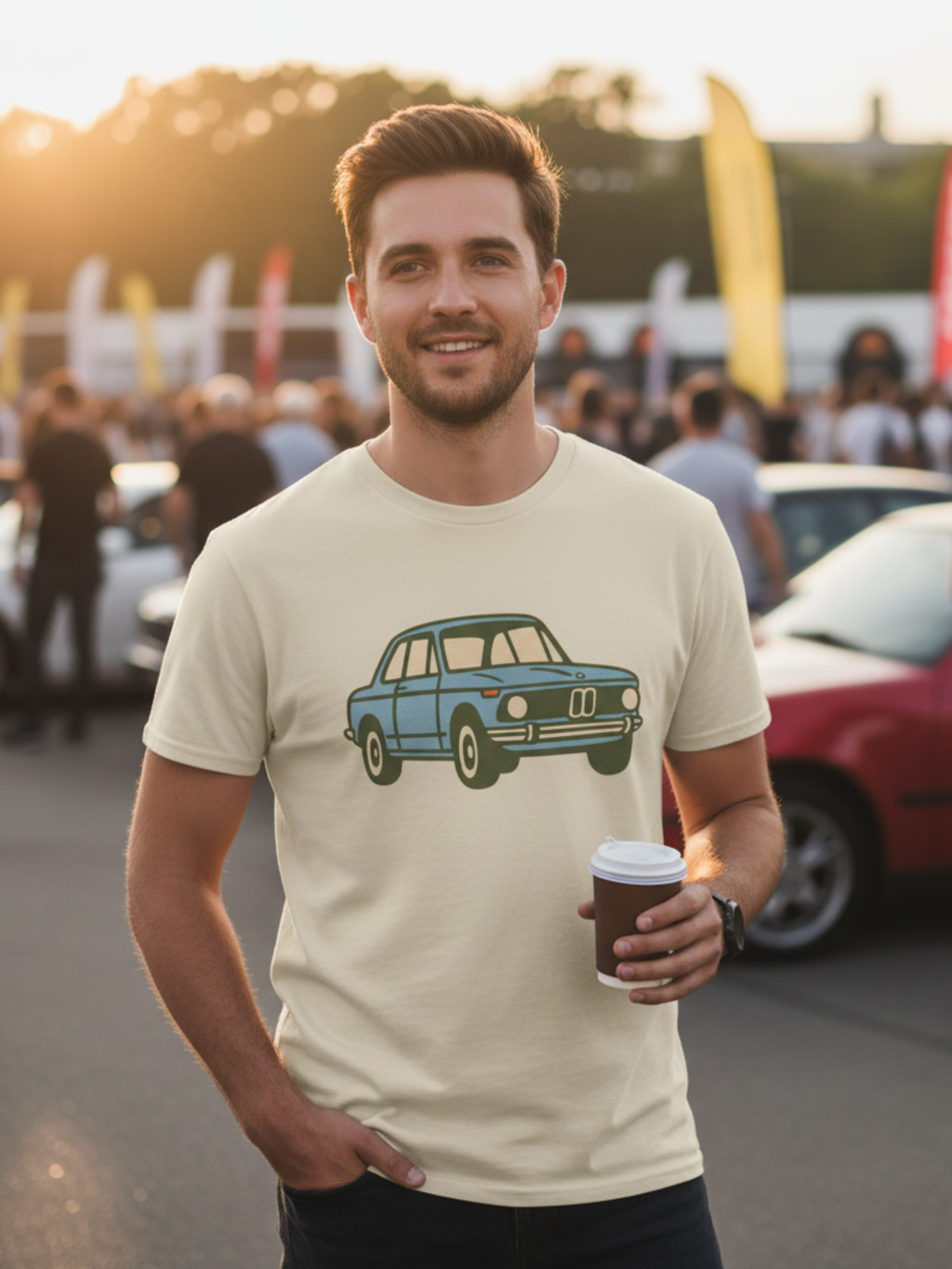 Retro Beemer Classic Car Tee
