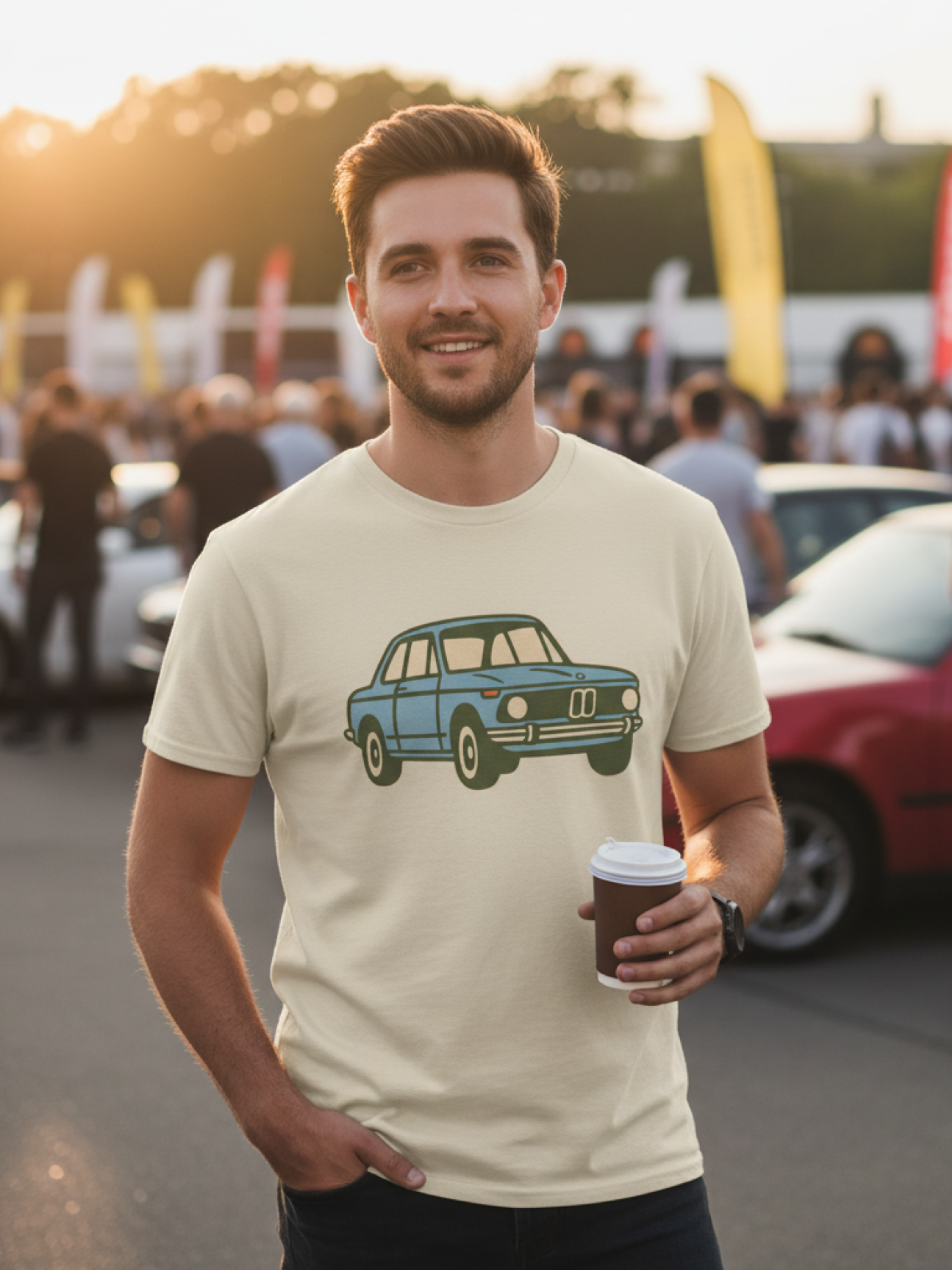 Retro Beemer Classic Car Tee