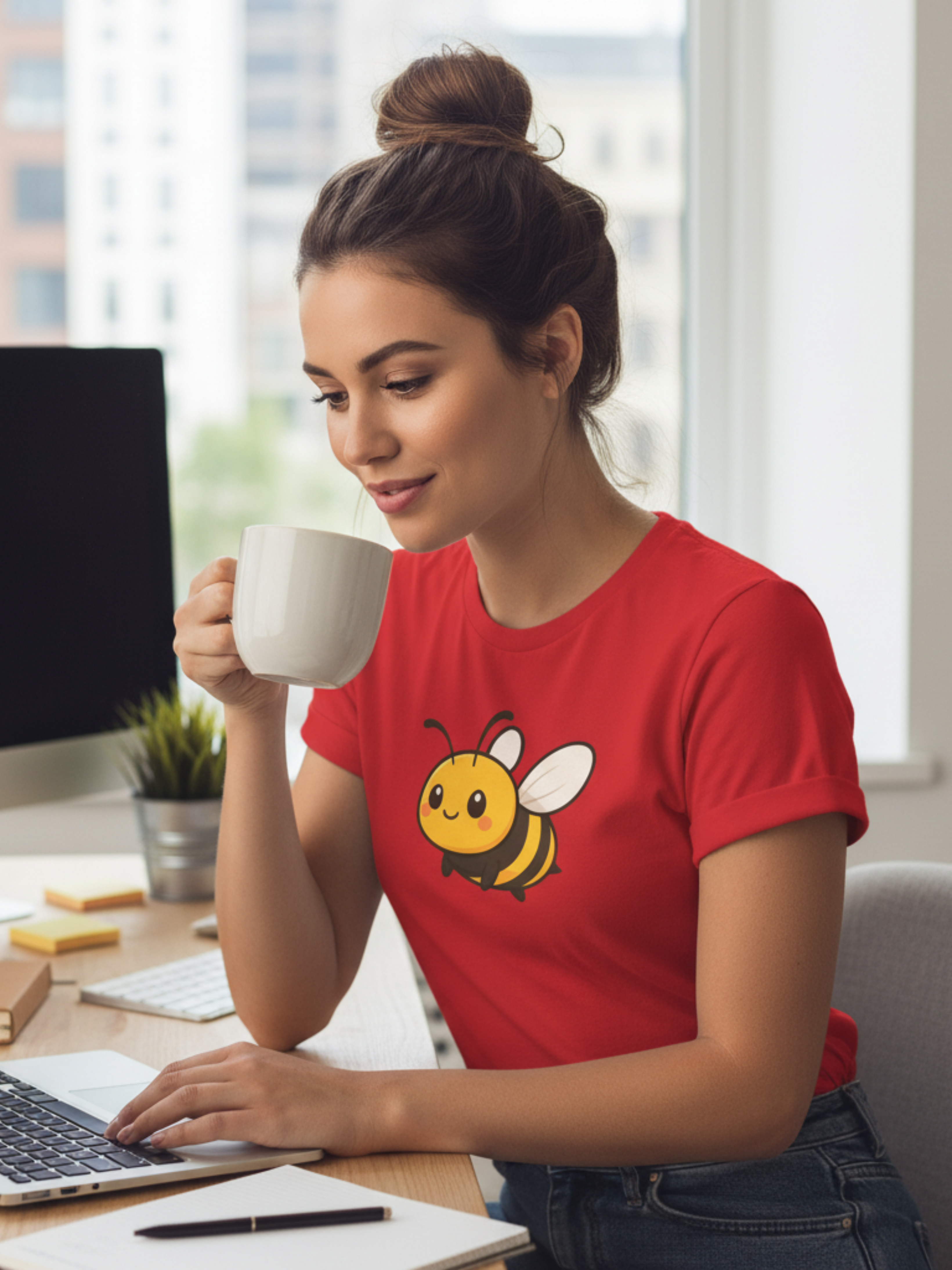 Bee Happy Graphic Tee