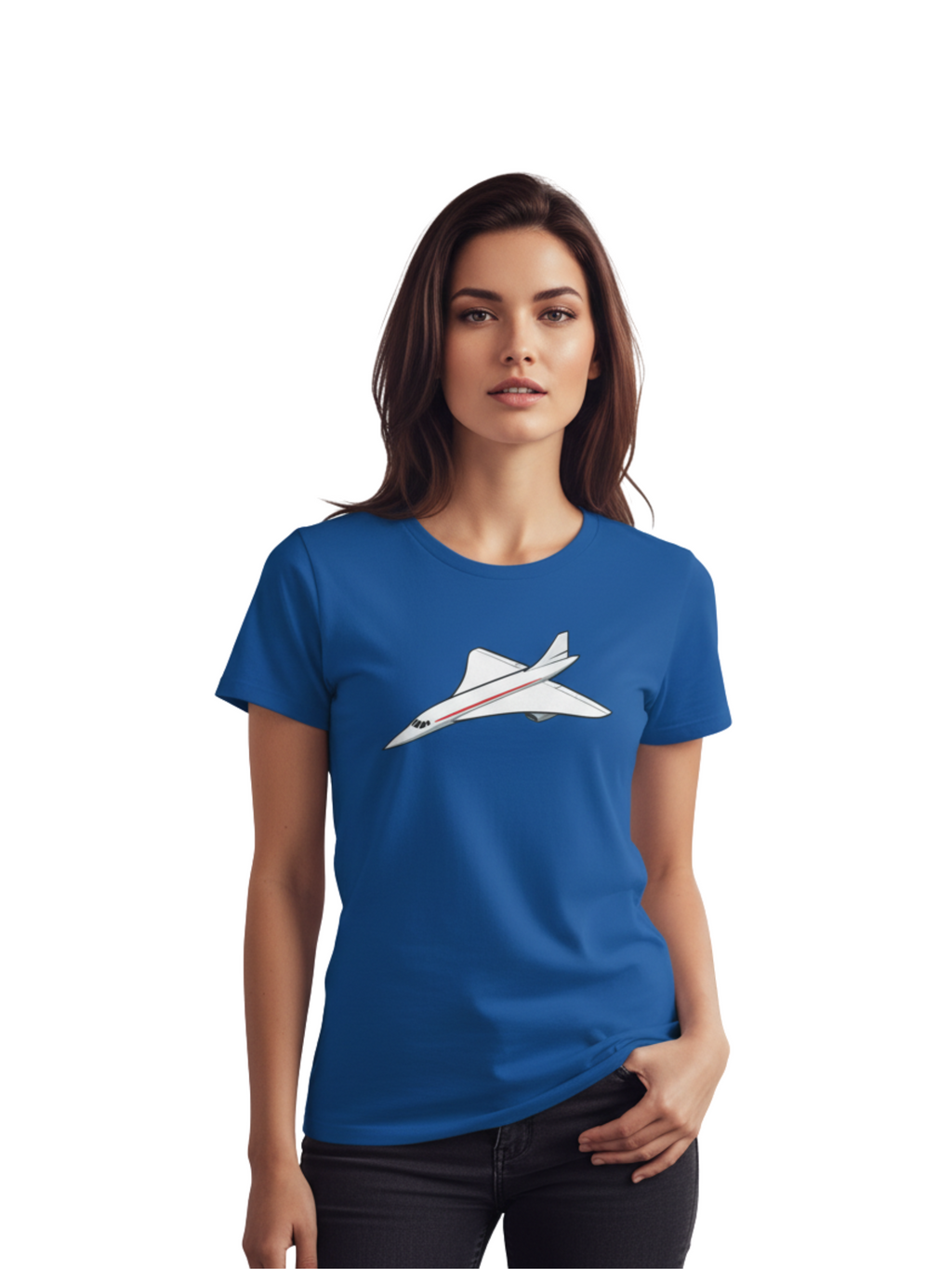 Flying Concorde Tee – Classic Cotton Comfort for Aviation Fans