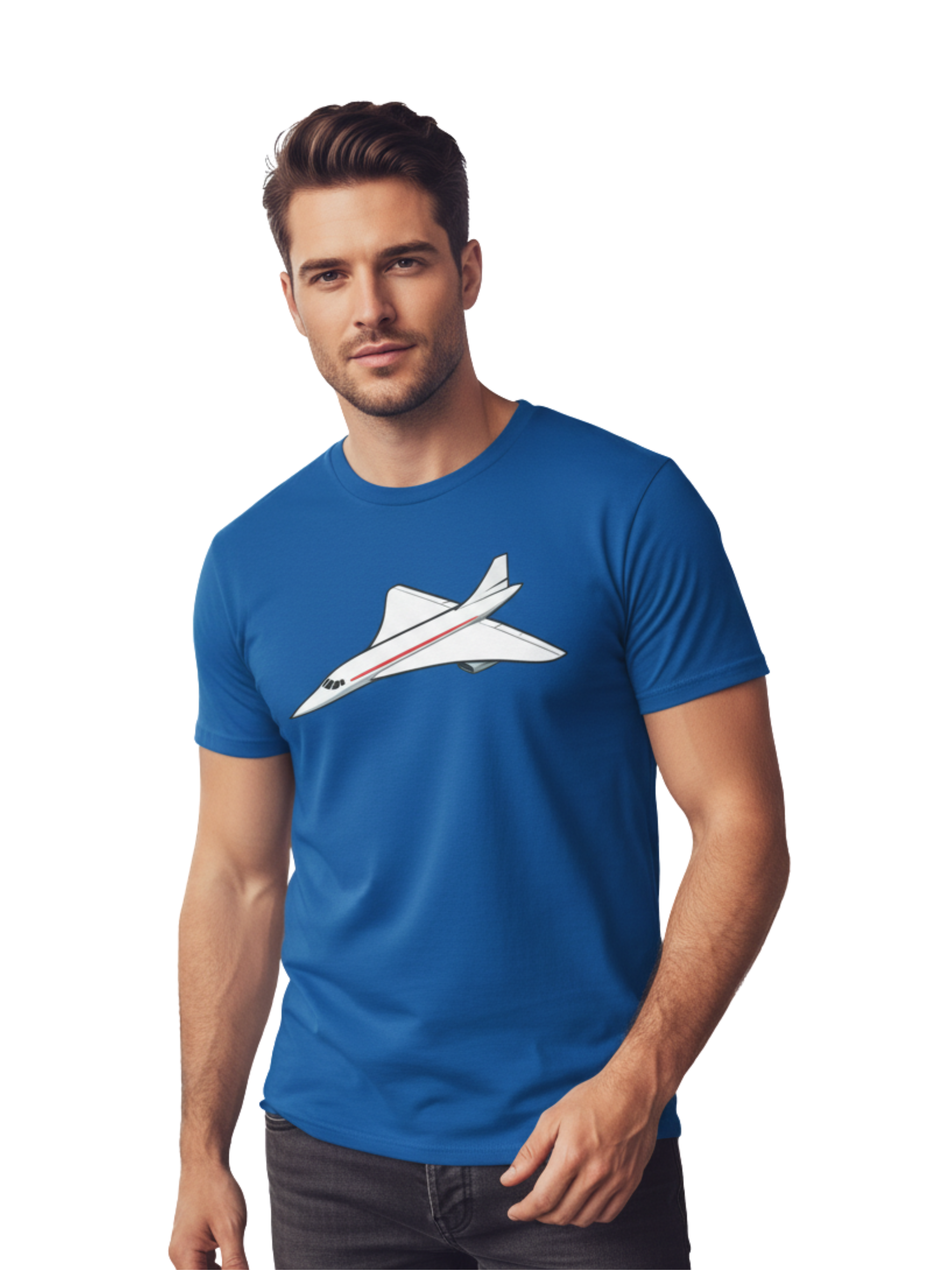 Flying Concorde Tee – Classic Cotton Comfort for Aviation Fans