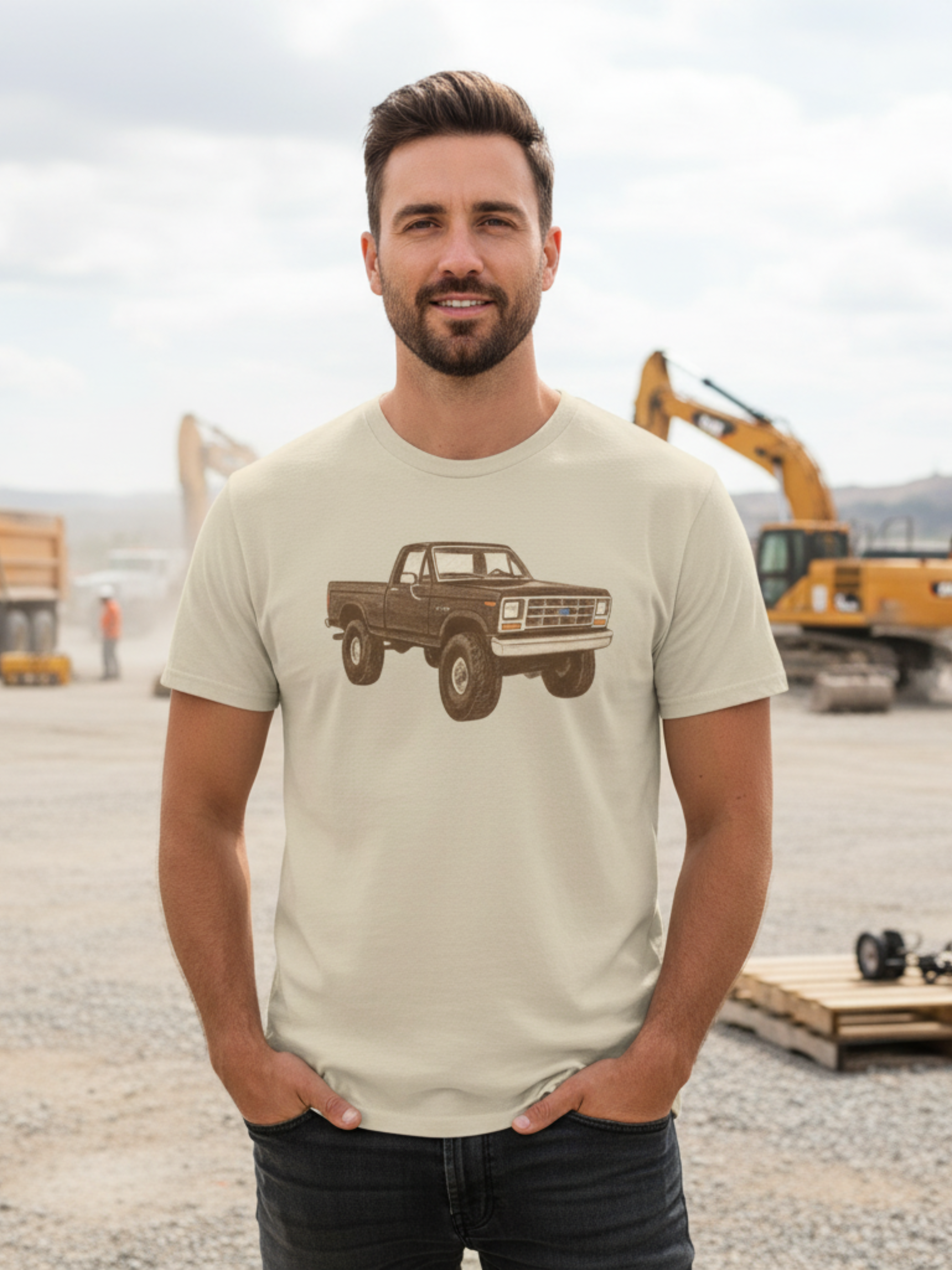 Vintage Truck Tee – Classic Cotton Style for Car Lovers