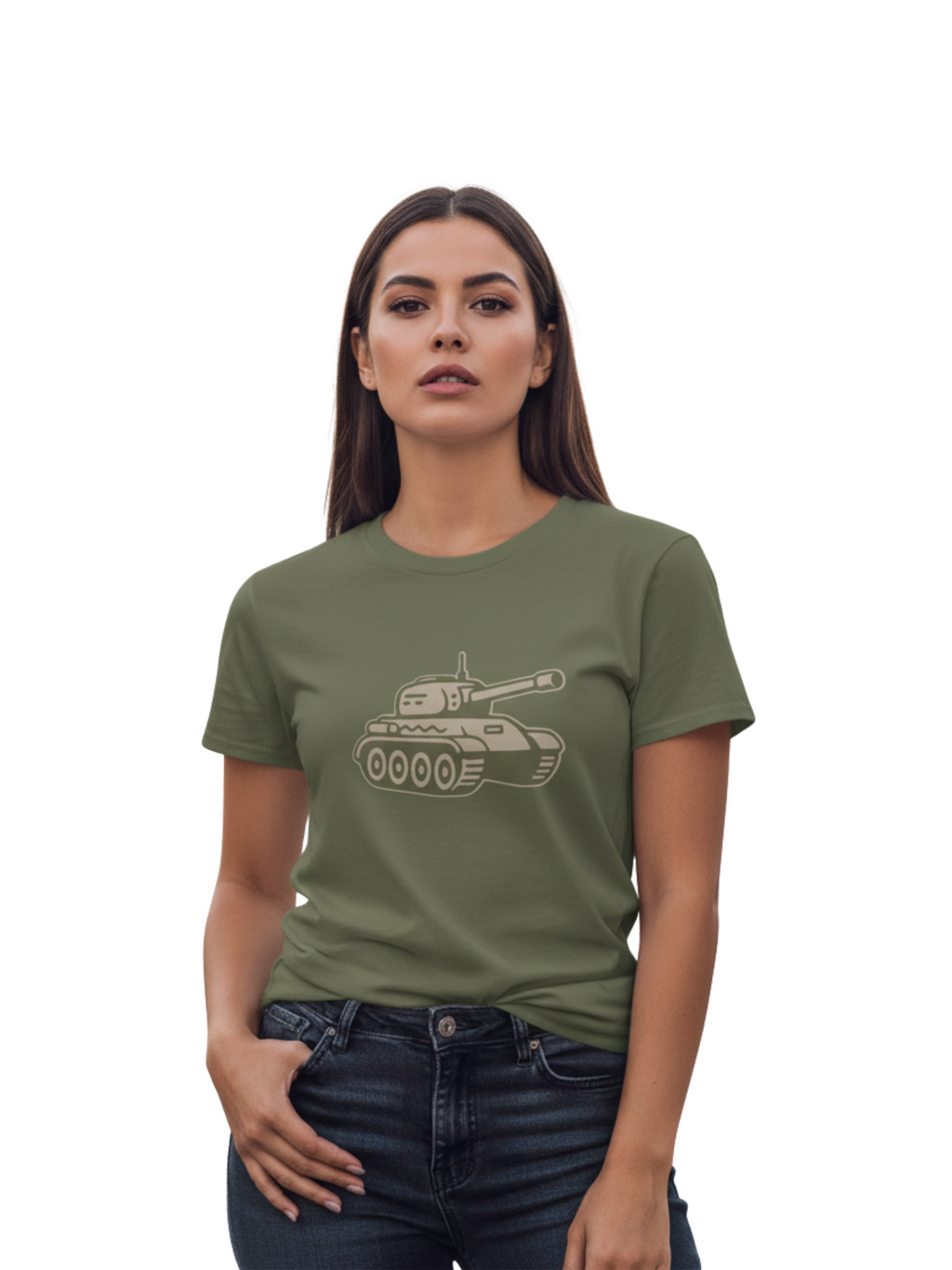 Army-Inspired Tee – Heavy Cotton Strength, Everyday Style