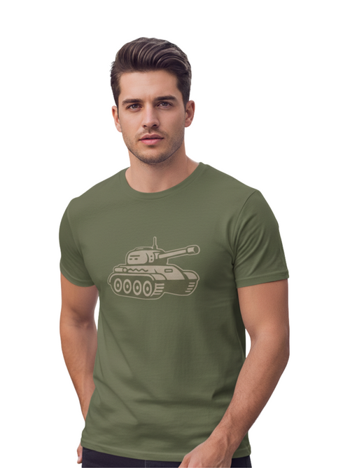 Army-Inspired Tee – Heavy Cotton Strength, Everyday Style