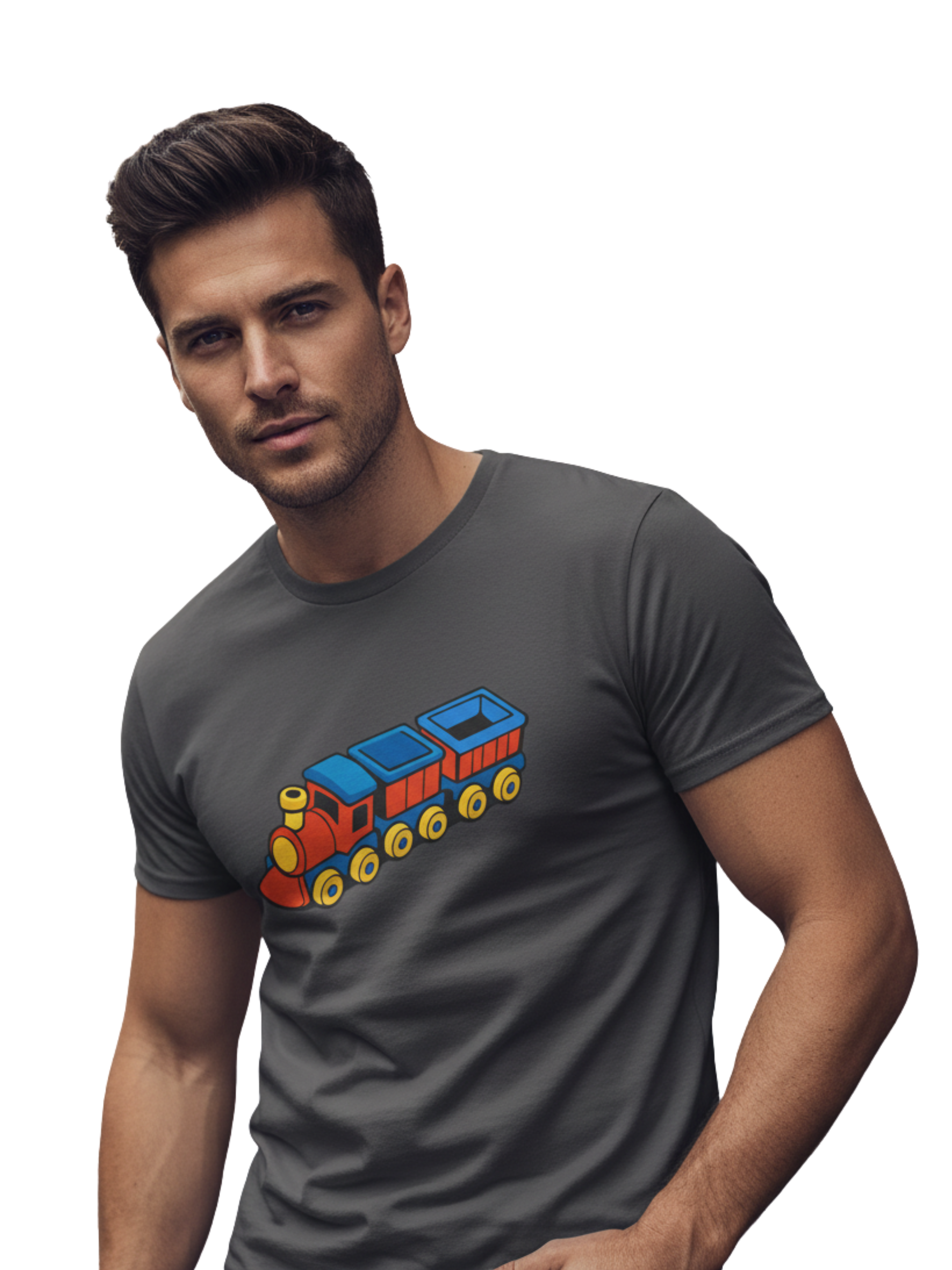 Train Adventure Tee – Heavy Cotton Comfort for Kids & Adults