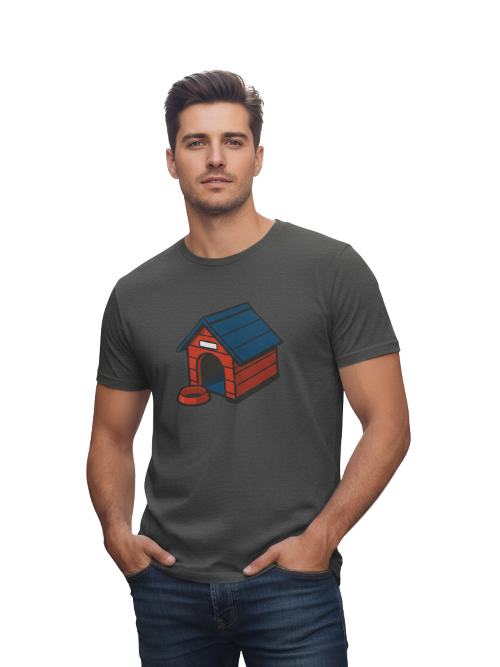 Dog House Lover Tee – Cute Heavy Cotton Shirt for Pet Owners