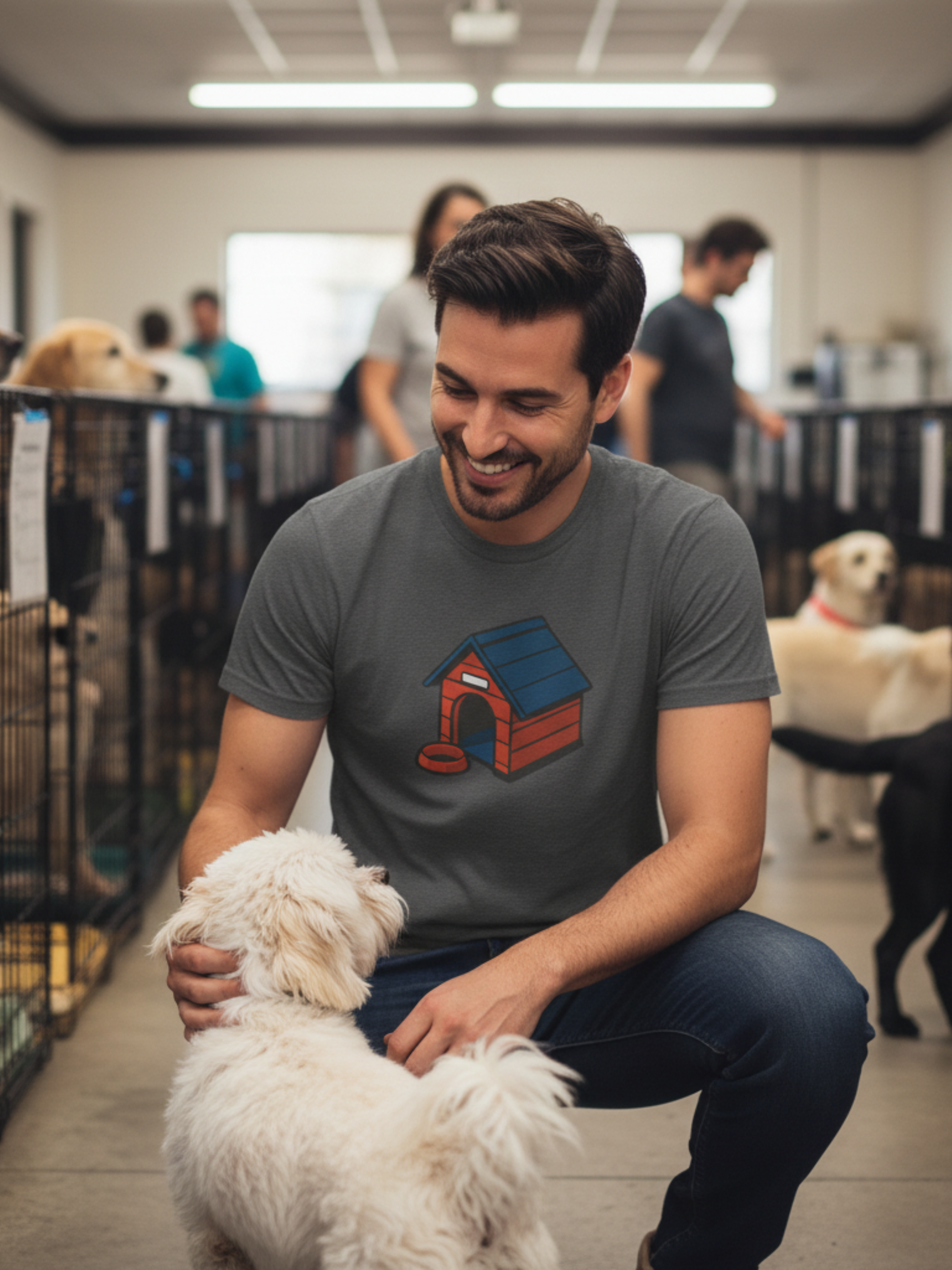 Dog House Lover Tee – Cute Heavy Cotton Shirt for Pet Owners