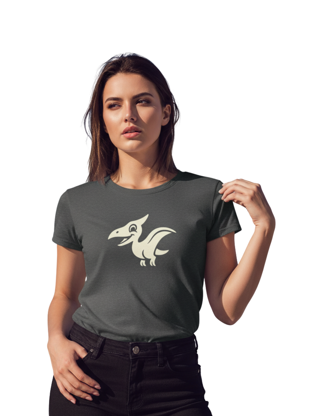 Pterosaur Tee – Unique Dino Style in Heavy Cotton Comfort