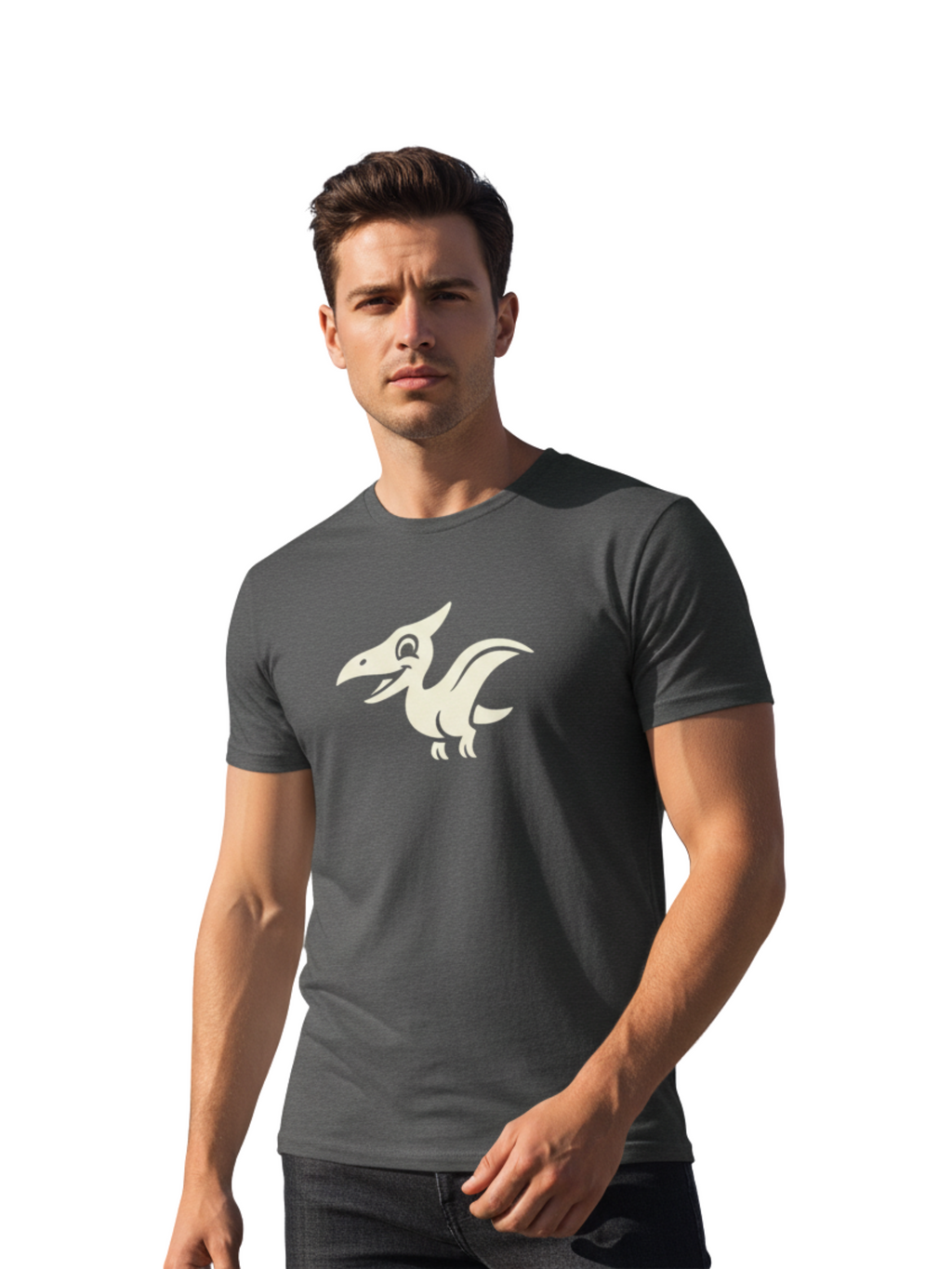 Pterosaur Tee – Unique Dino Style in Heavy Cotton Comfort