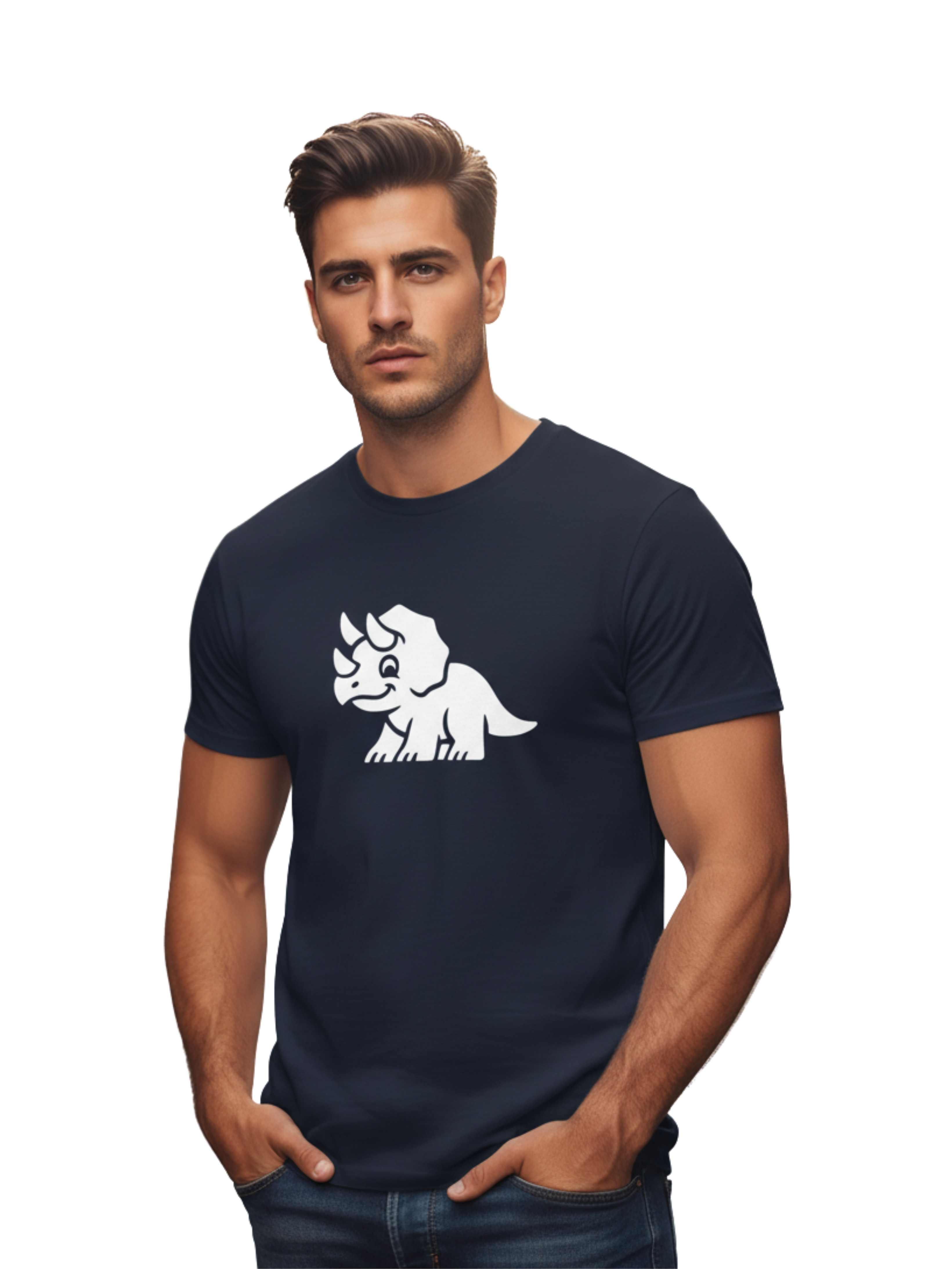 Dinosaur Graphic Tee – Cute Cotton Style for Kids & Adults