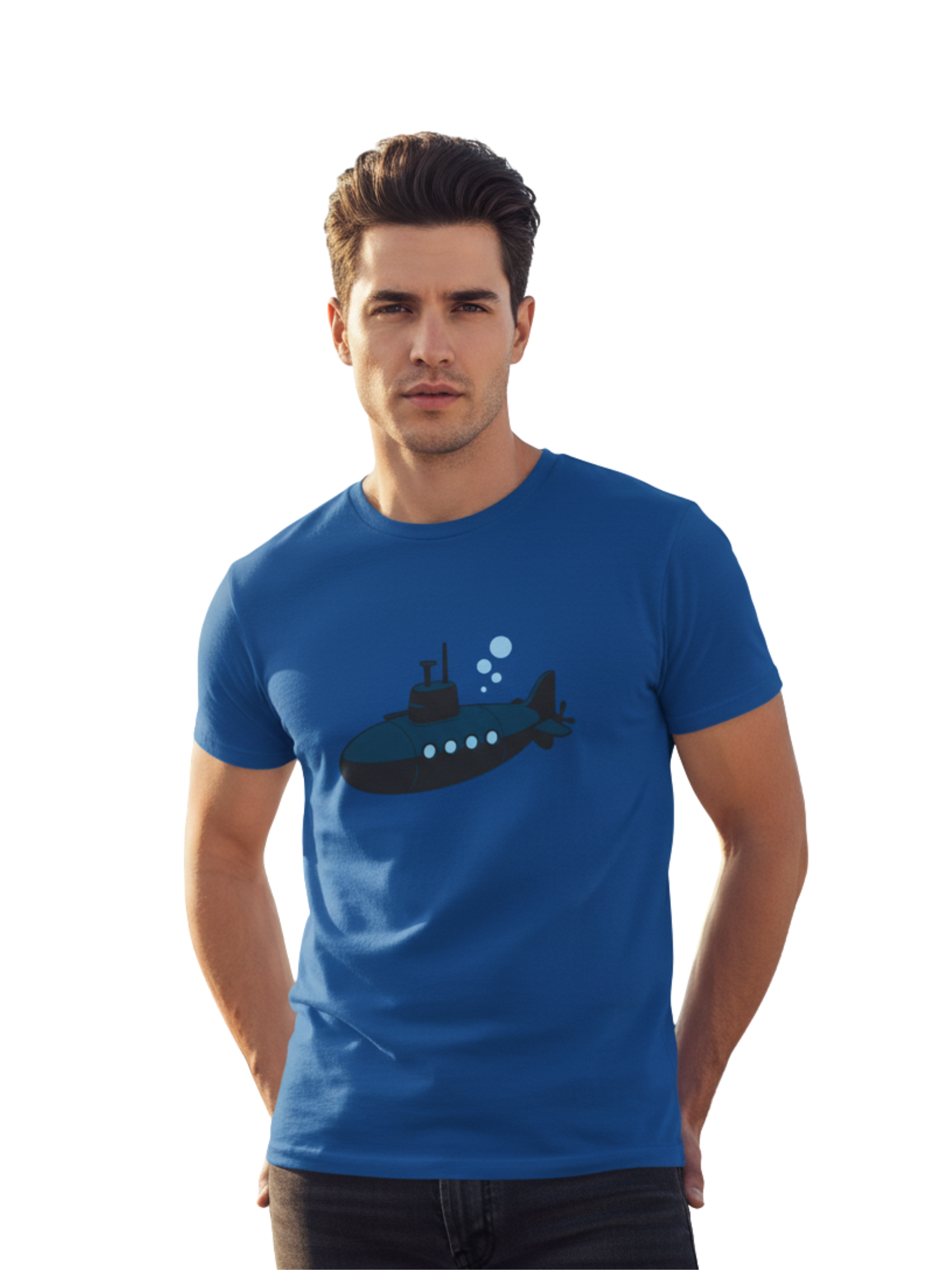 Submarine Adventure Tee – Heavy Cotton Comfort for Ocean Lovers