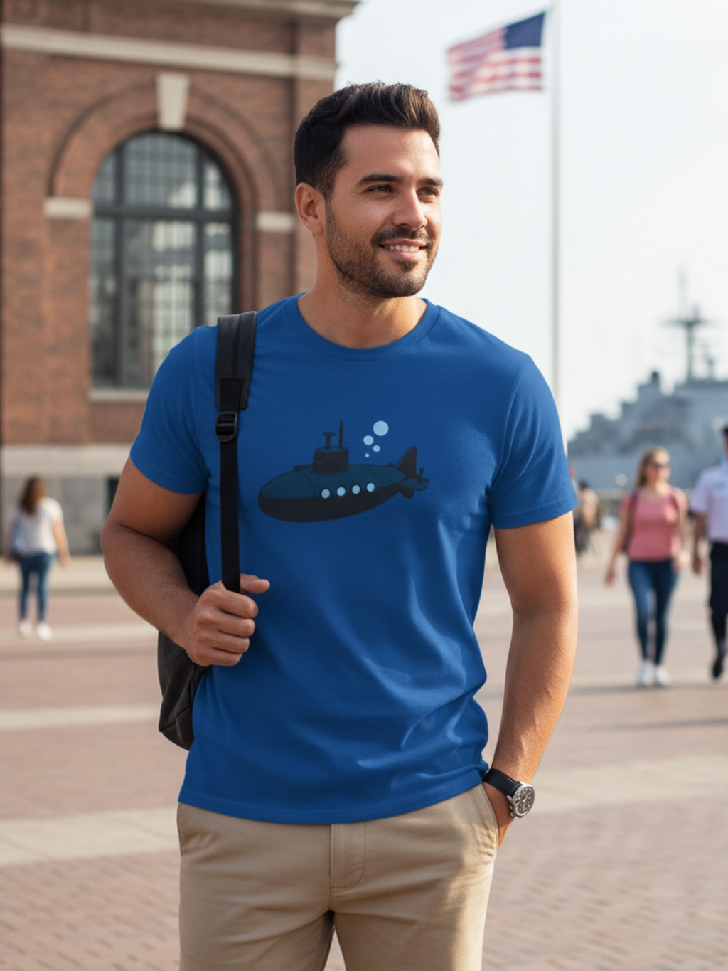 Submarine Adventure Tee – Heavy Cotton Comfort for Ocean Lovers