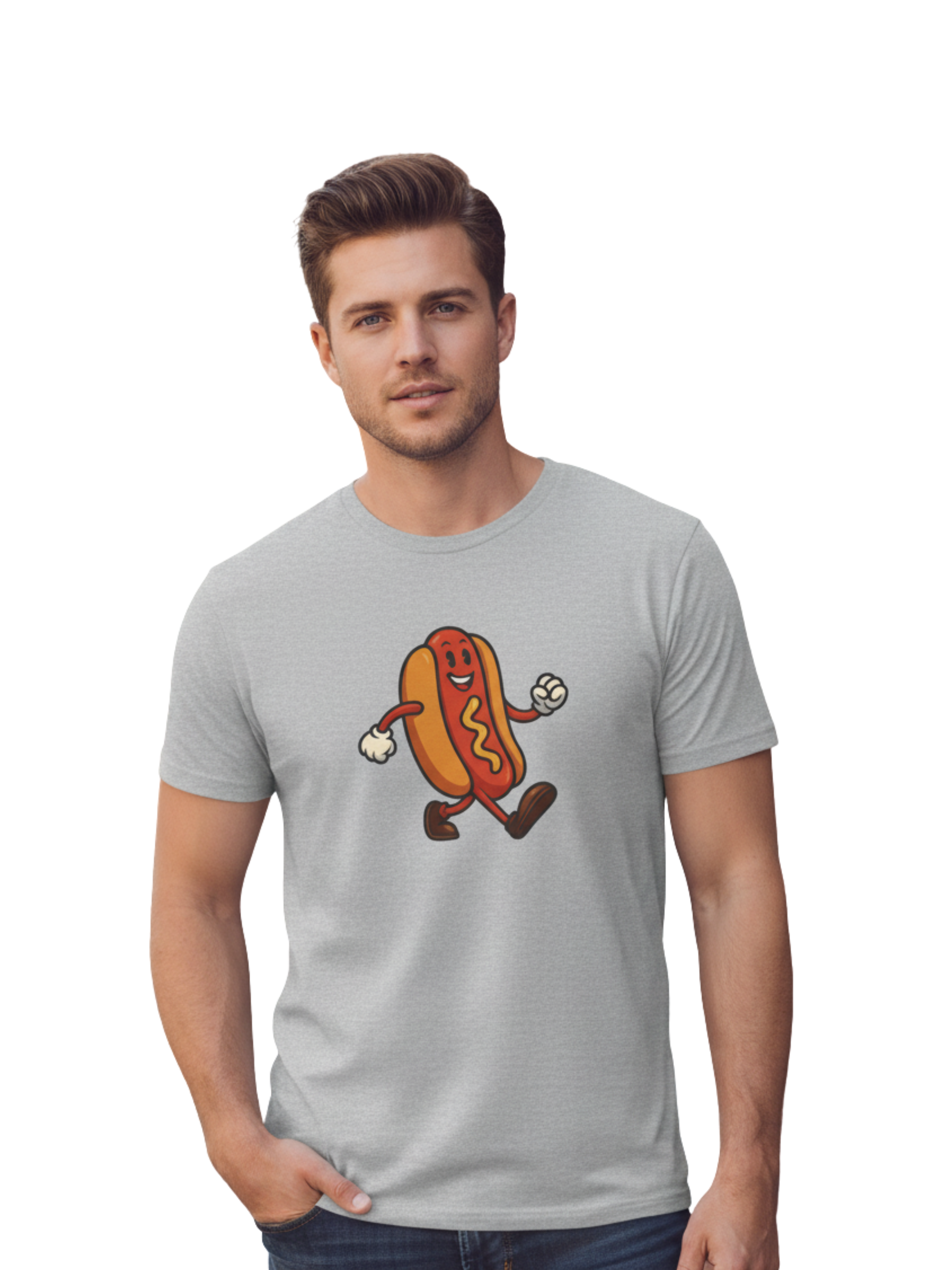 Funny Hot Dog Tee – Heavy Cotton Comfort for Food Lovers