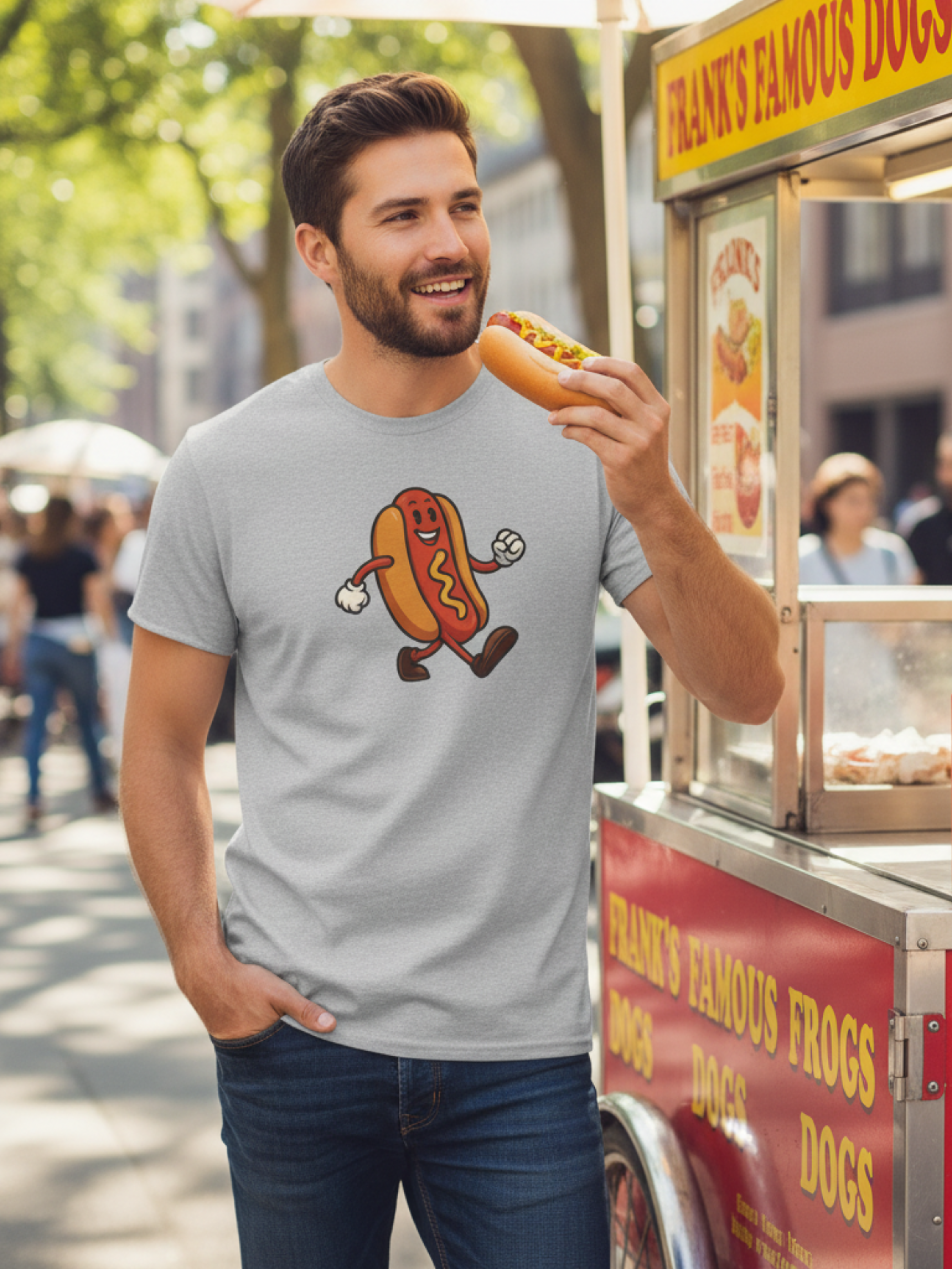Funny Hot Dog Tee – Heavy Cotton Comfort for Food Lovers