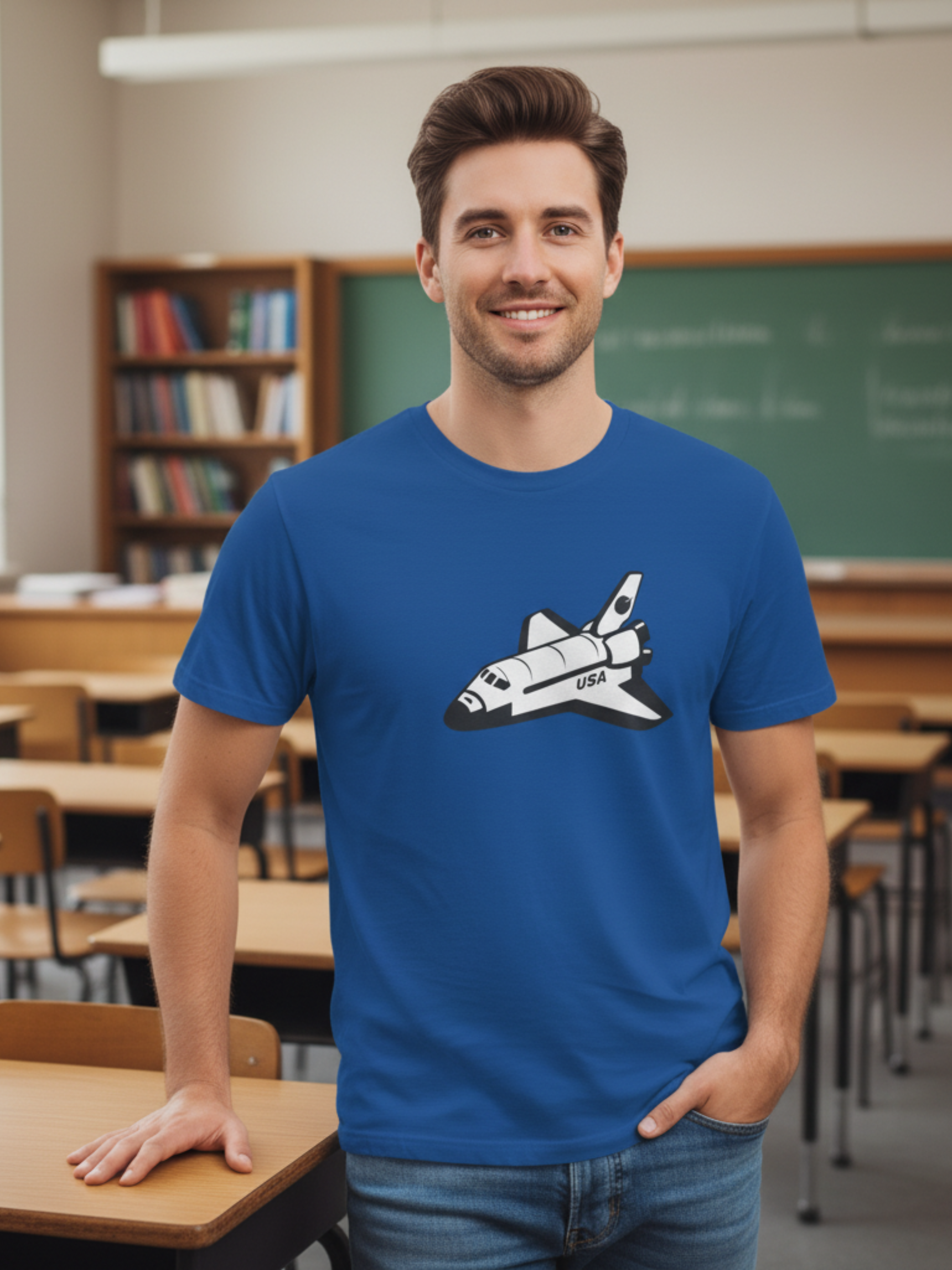Space Shuttle Tee – Cotton Comfort for Space & Science Fans