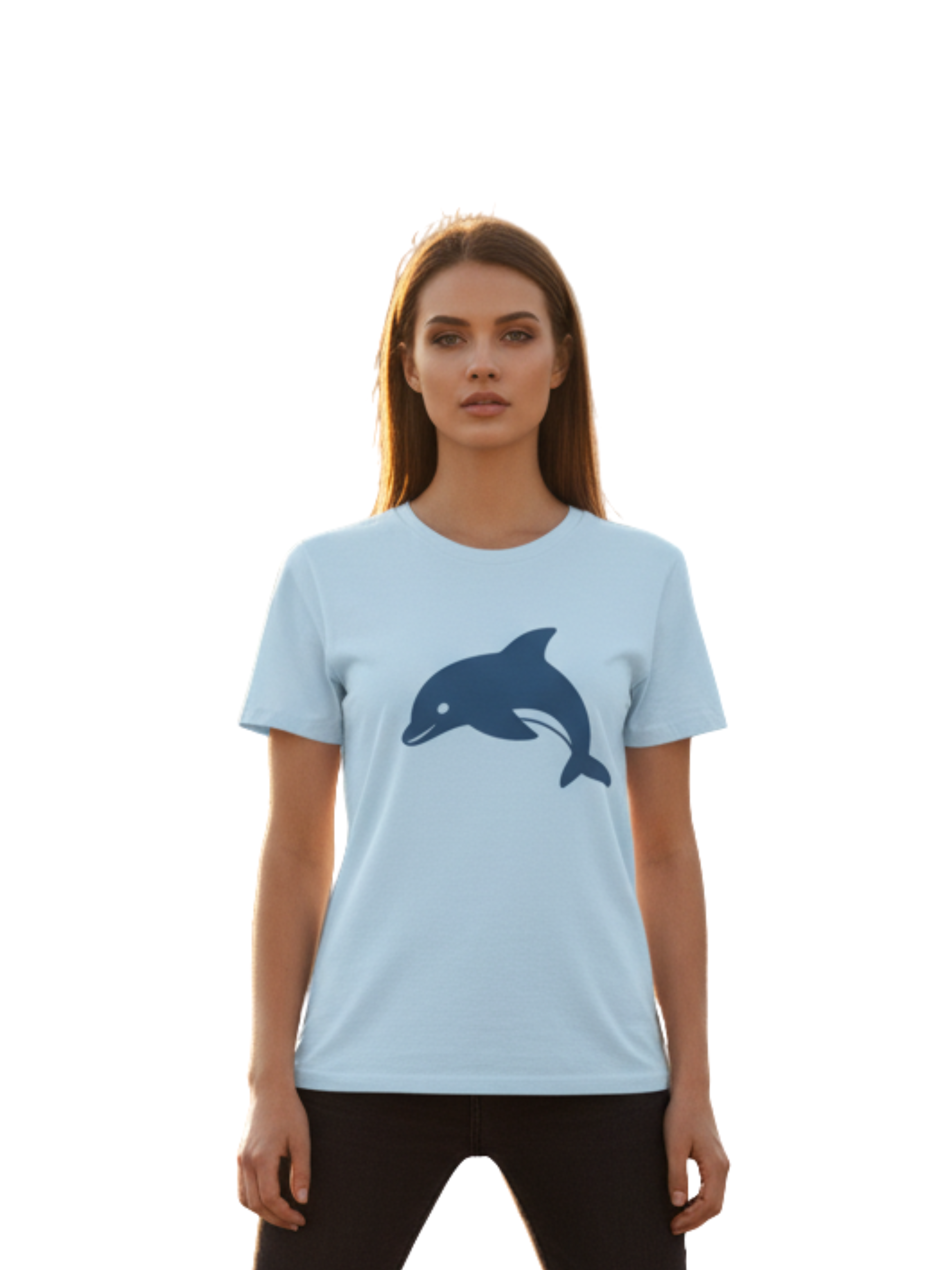 Dolphin Tee – Ocean-Themed Cotton Comfort for Beach Lovers