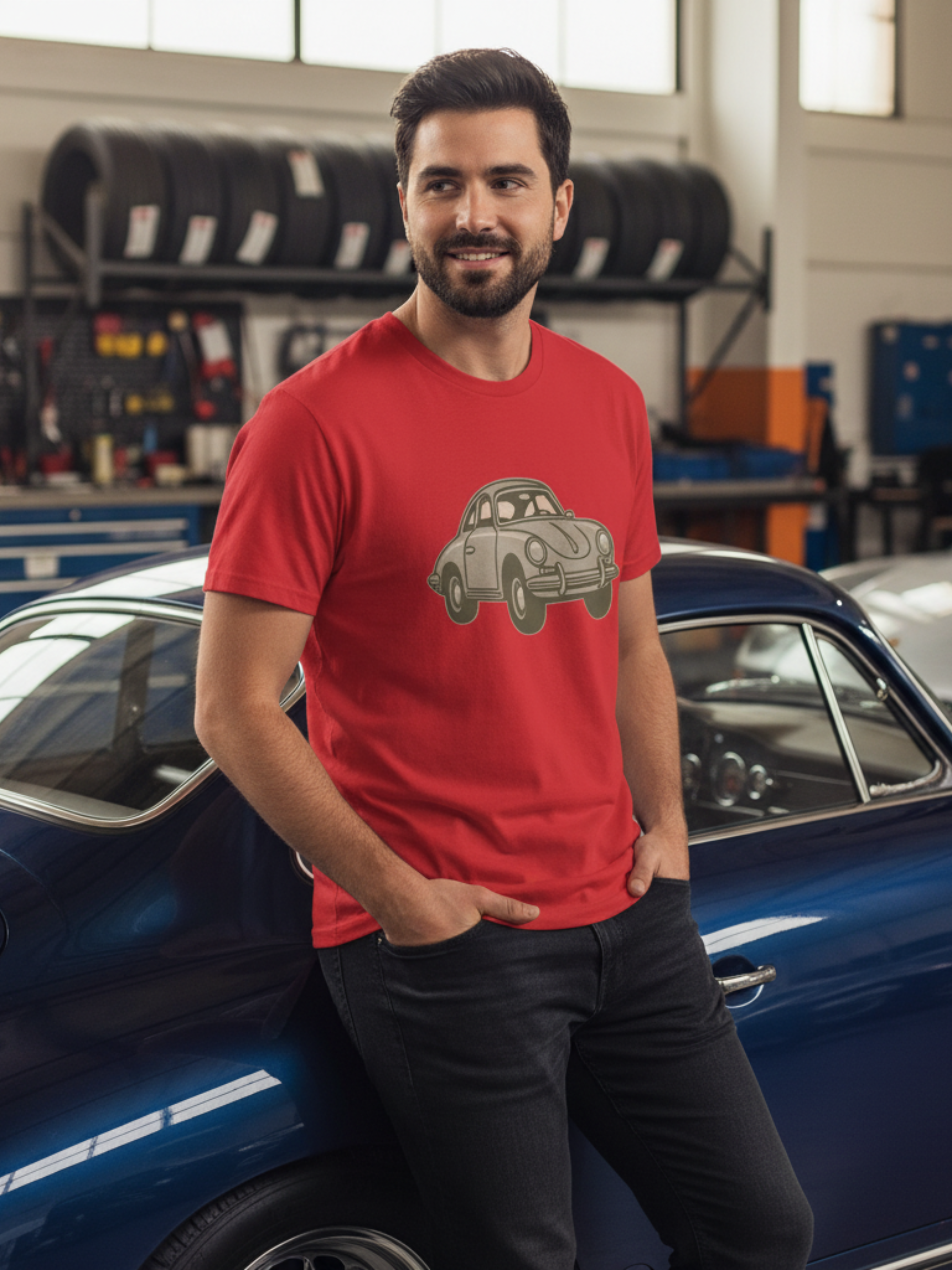 Retro Car Tee – Vintage Style for Auto Enthusiasts