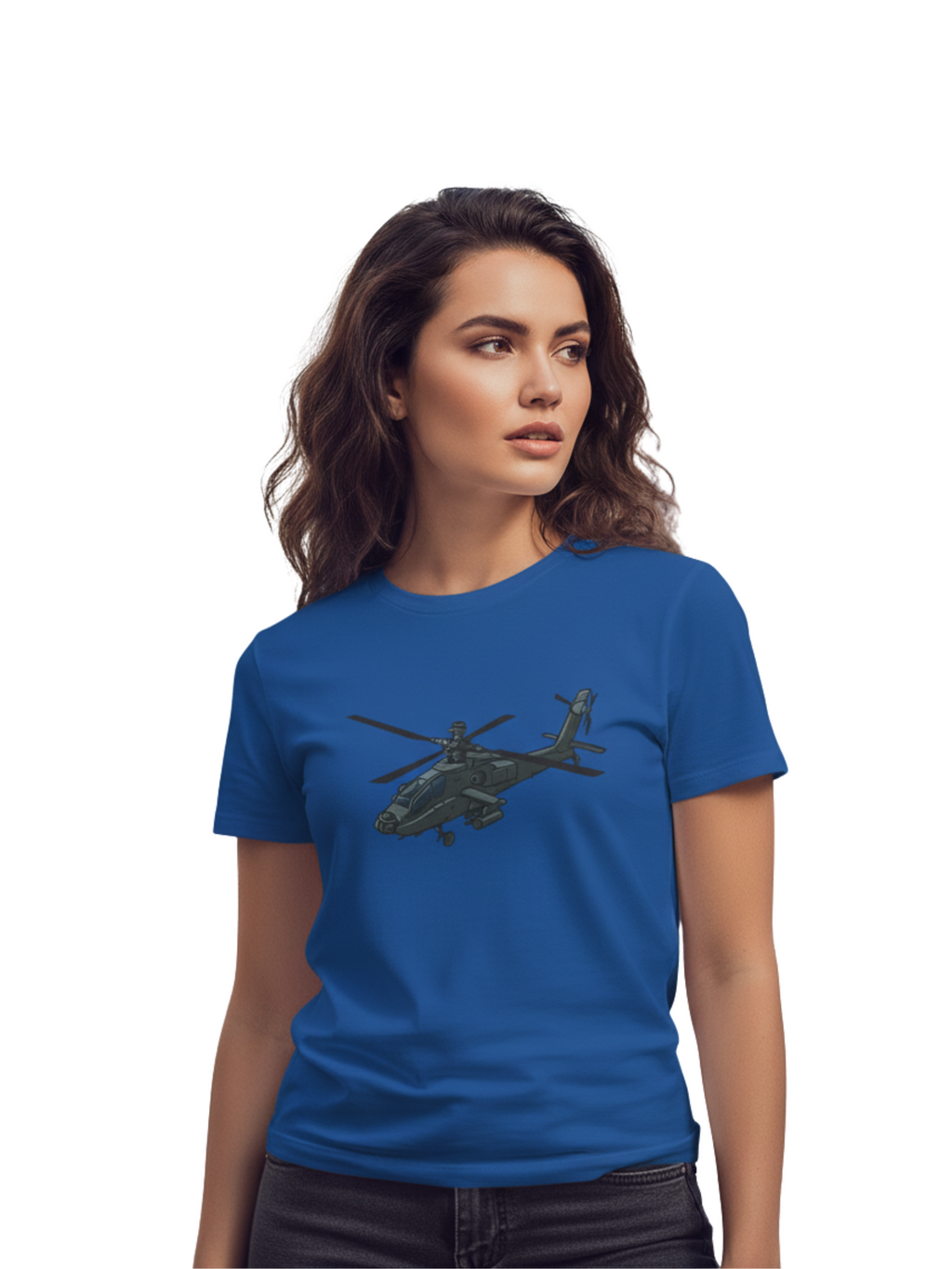 Helicopter Graphic Tee – Heavy Cotton Comfort for Aviation Fans