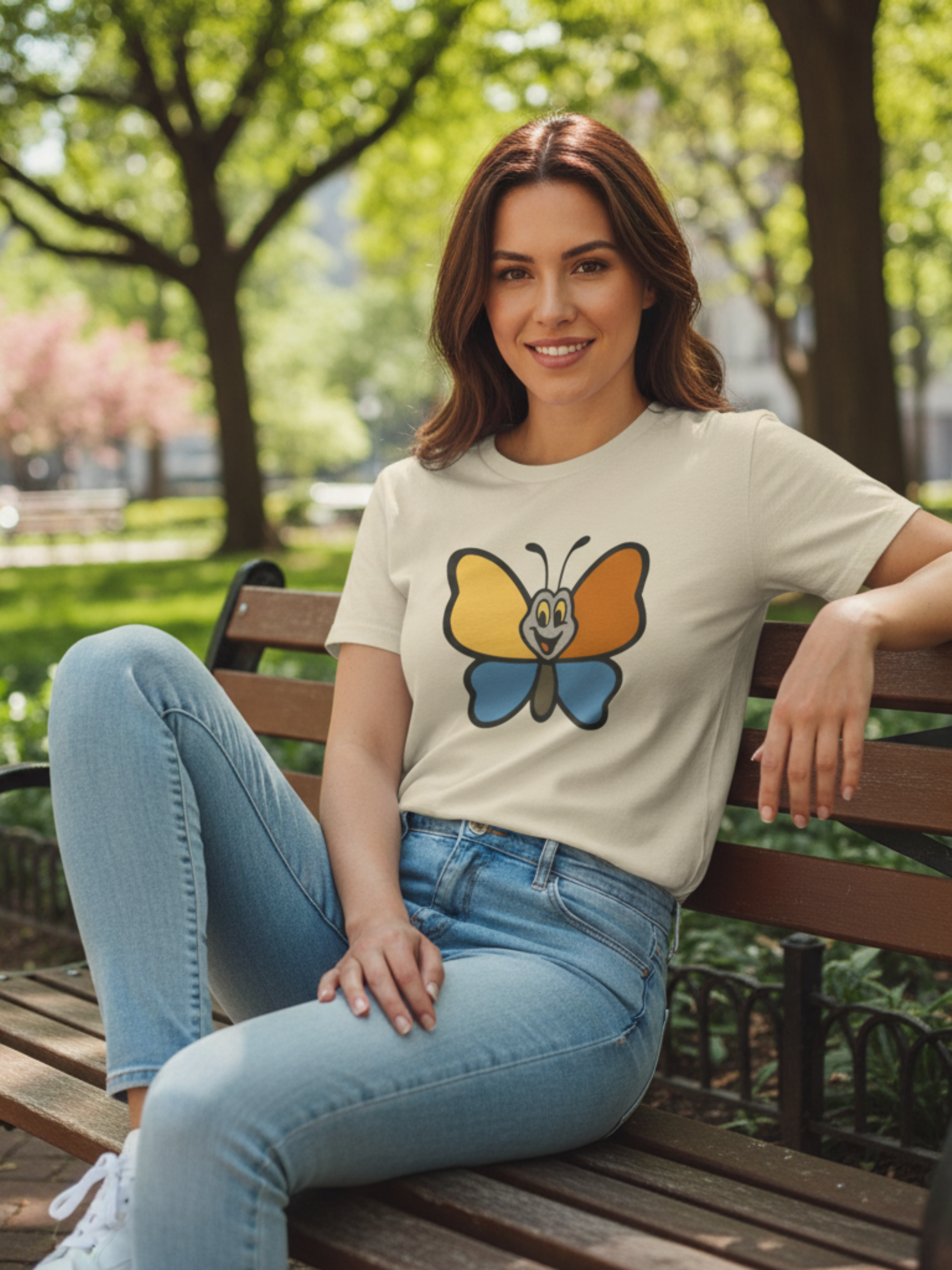 Butterfly Graphic Tee – Cute Nature-Inspired Shirt for Everyday Wear