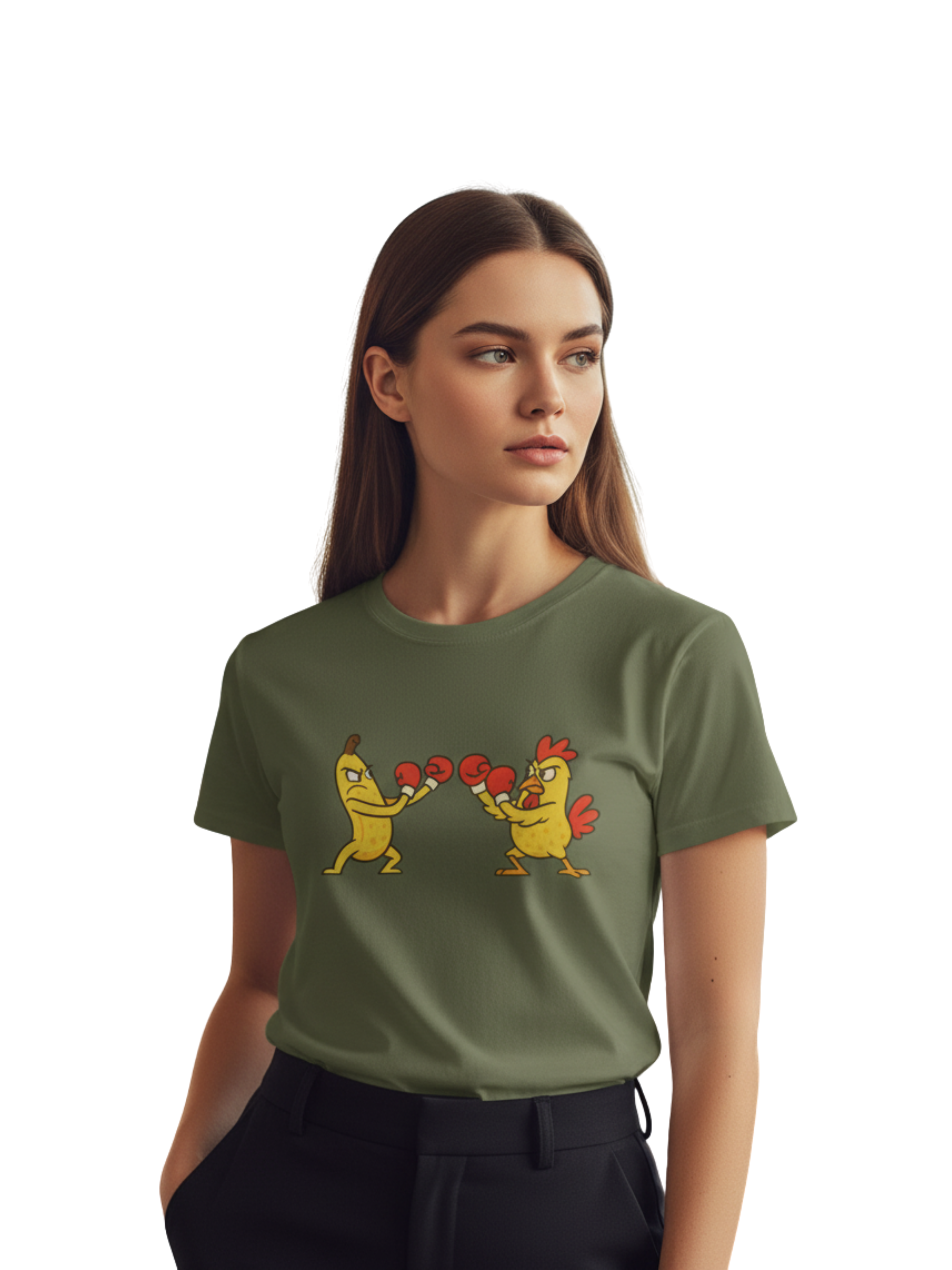 Chicken Banana Tee – Quirky Fun Shirt for Animal Lovers
