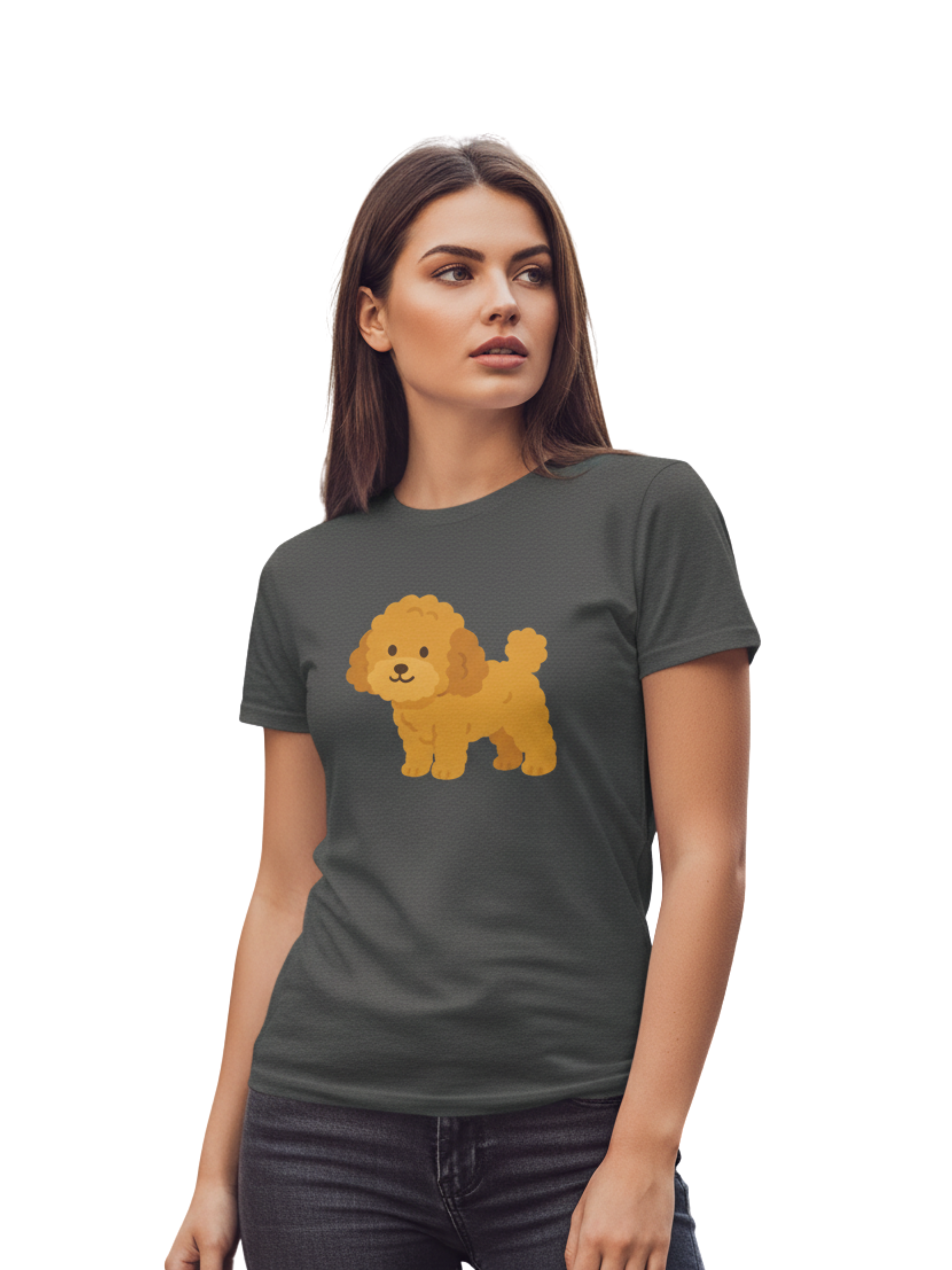 Cute Dog Illustration Tee – Fun Graphic Shirt for Pet Lovers
