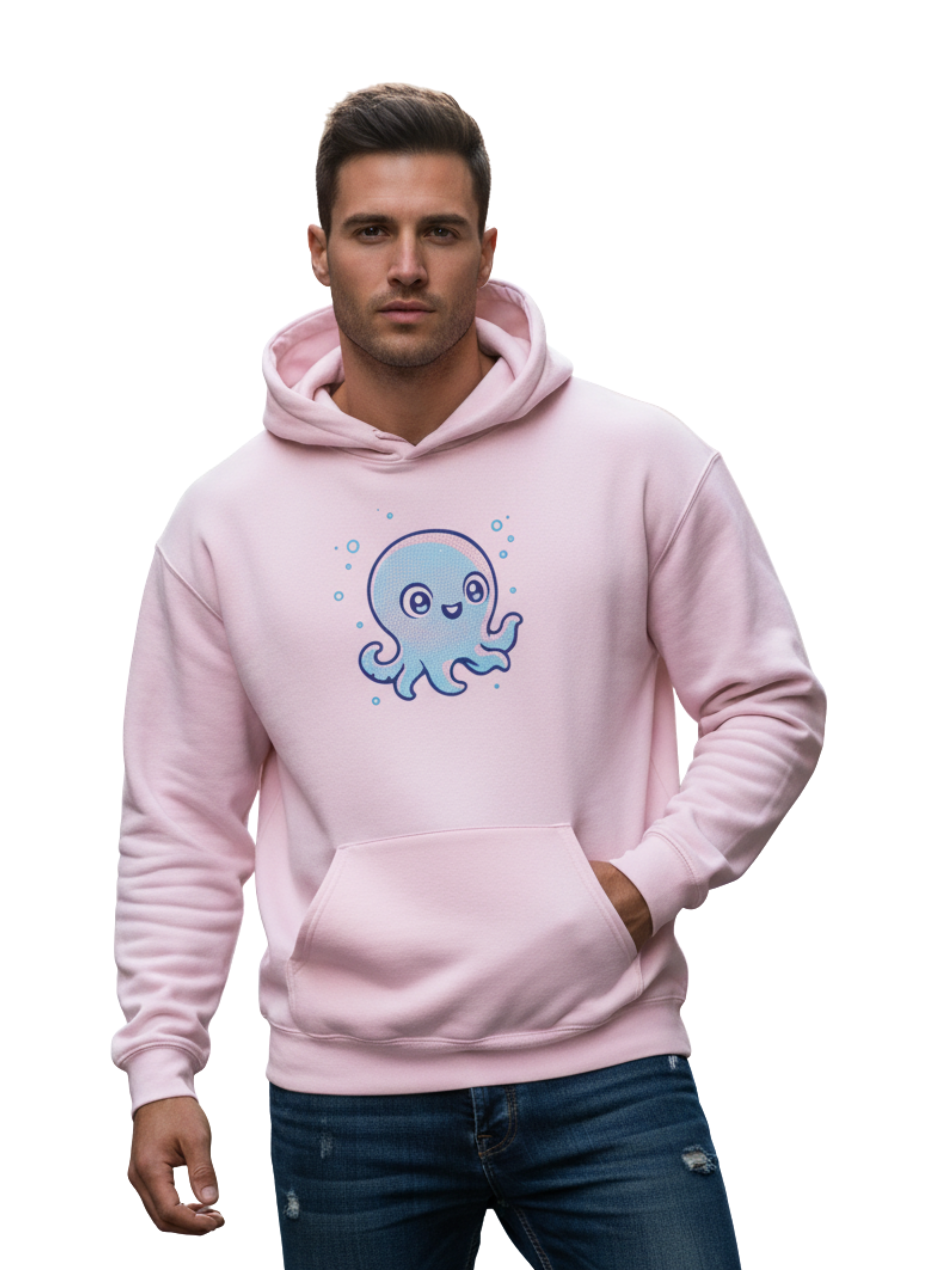 Cozy Octopus Hoodie – Unisex Ocean Lover Pullover | Sea Life Sweatshirt