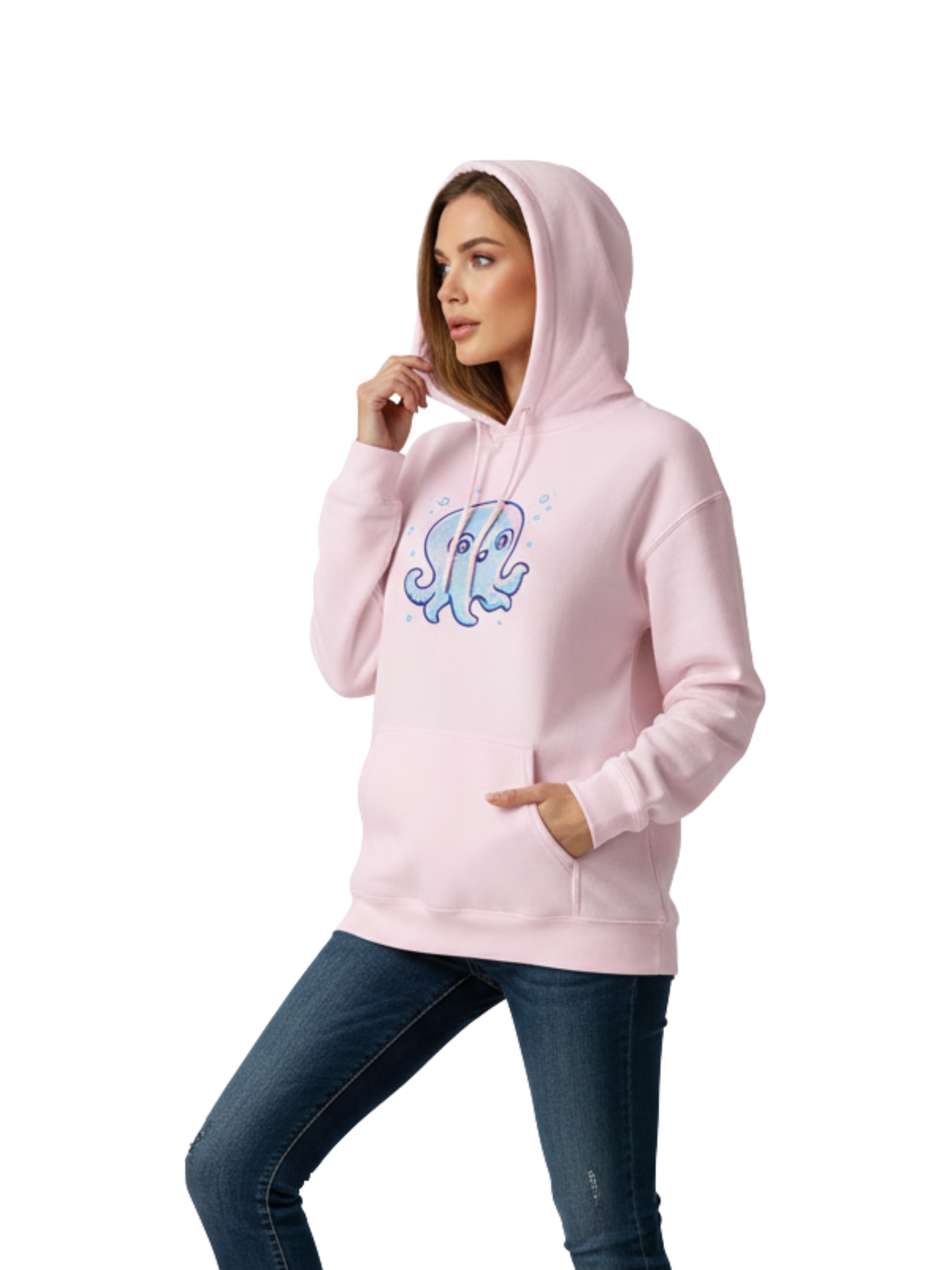 Cozy Octopus Hoodie – Unisex Ocean Lover Pullover | Sea Life Sweatshirt