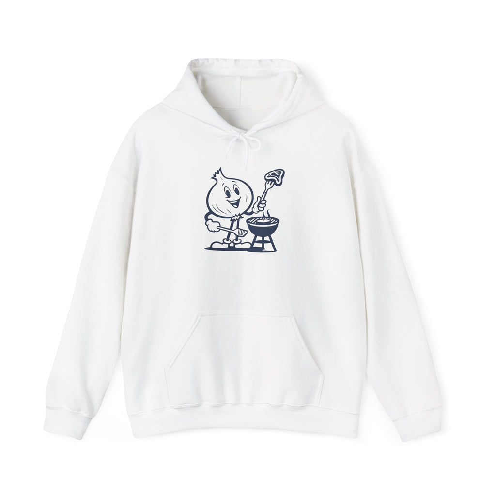 Playful Onion BBQ Hoodie - Funny Cooking Sweatshirt, Unisex Gift, Summer Cookout, BBQ Party Apparel, Foodie Humor