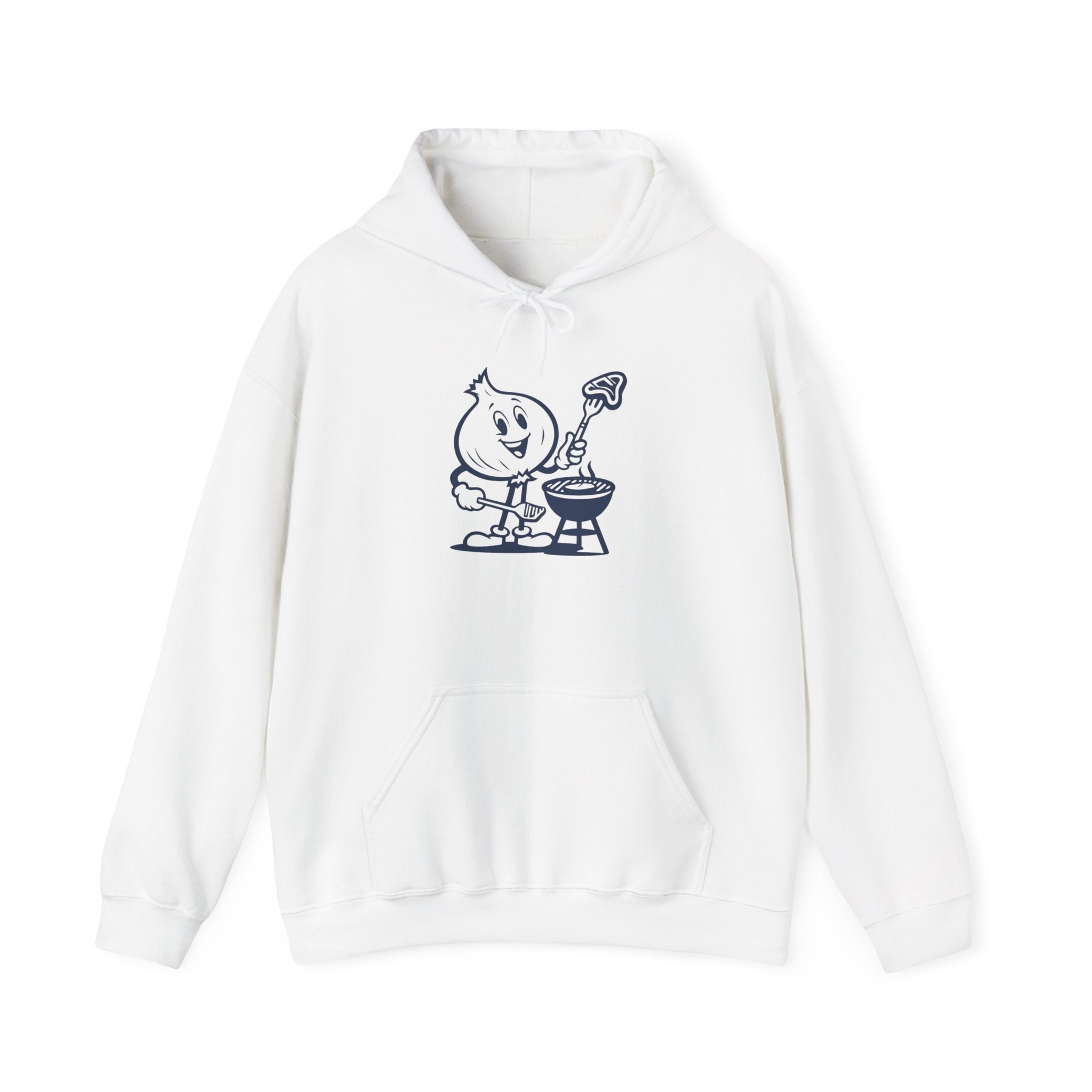 Playful Onion BBQ Hoodie - Funny Cooking Sweatshirt, Unisex Gift, Summer Cookout, BBQ Party Apparel, Foodie Humor