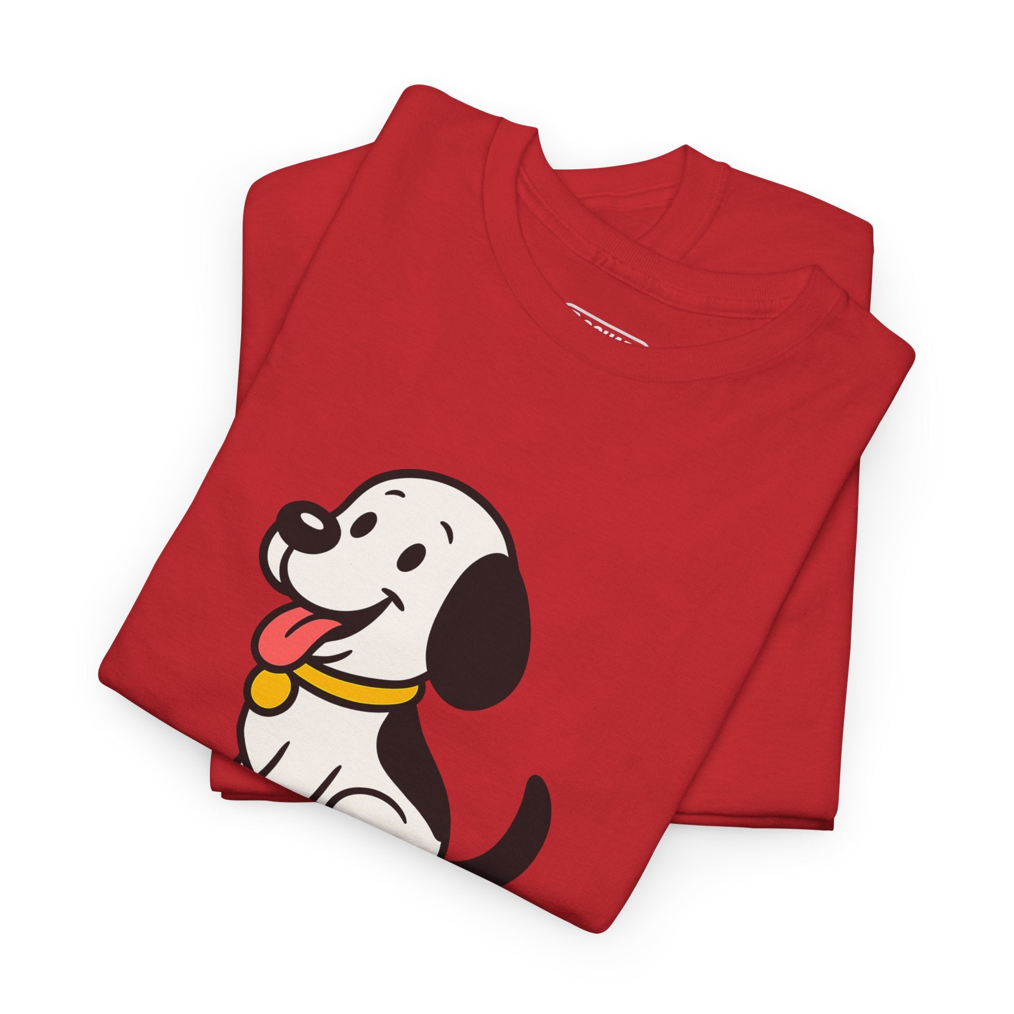 Cute Dog Graphic Tee – Adorable Red Shirt for Pet Lovers