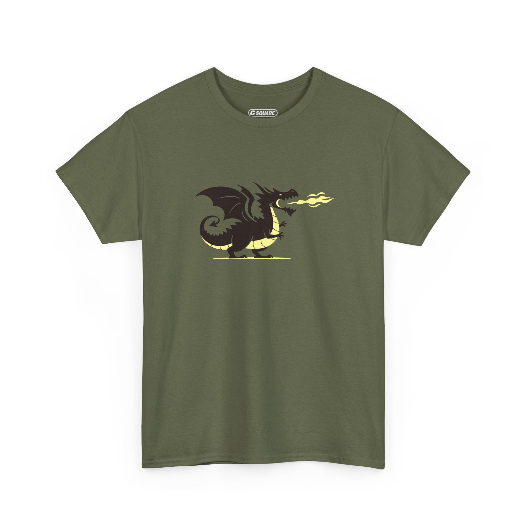 Dragon Graphic Tee – Heavy Cotton Comfort for Fantasy Fans