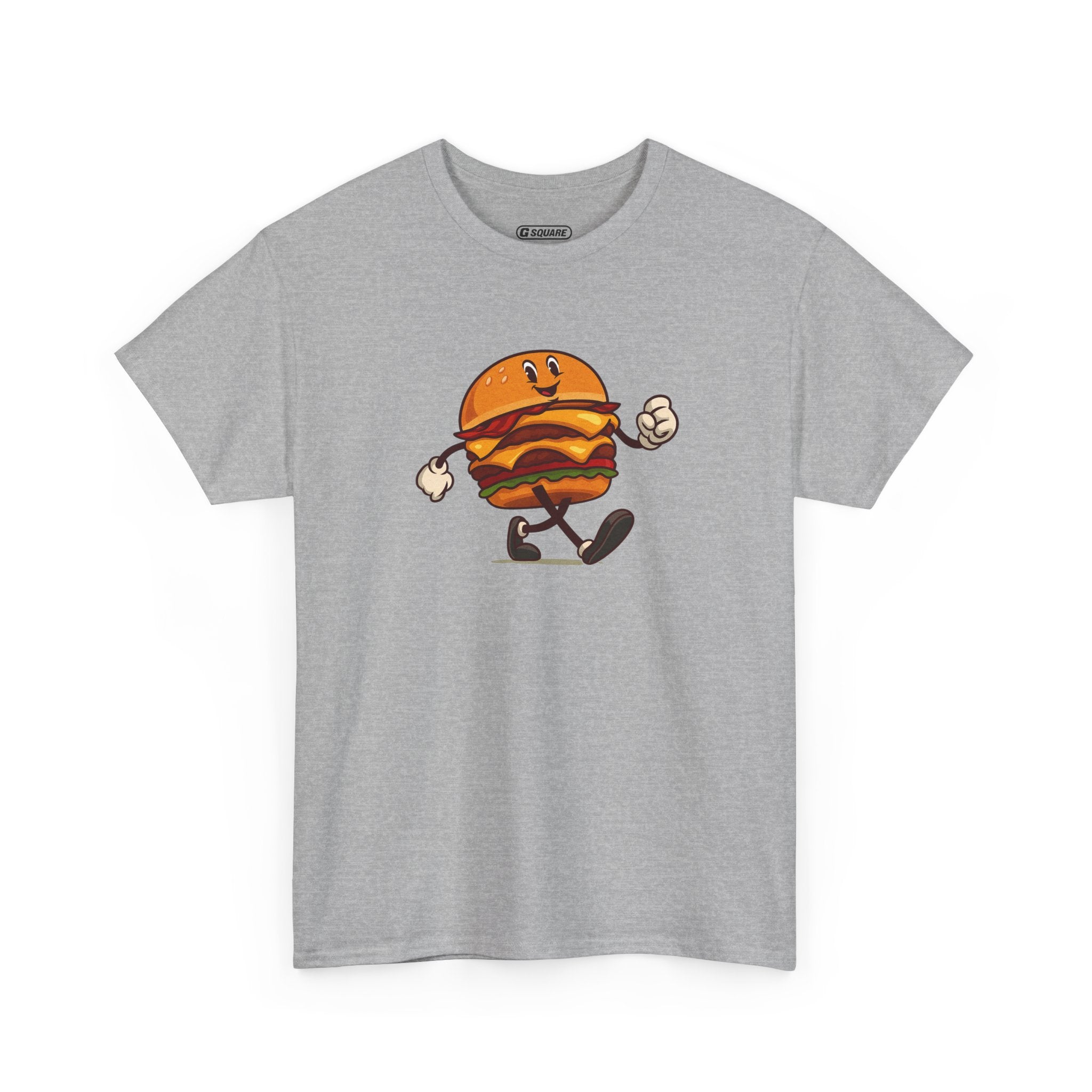 Cheerful Burger Tee – Fun Foodie Style for Grill Lovers