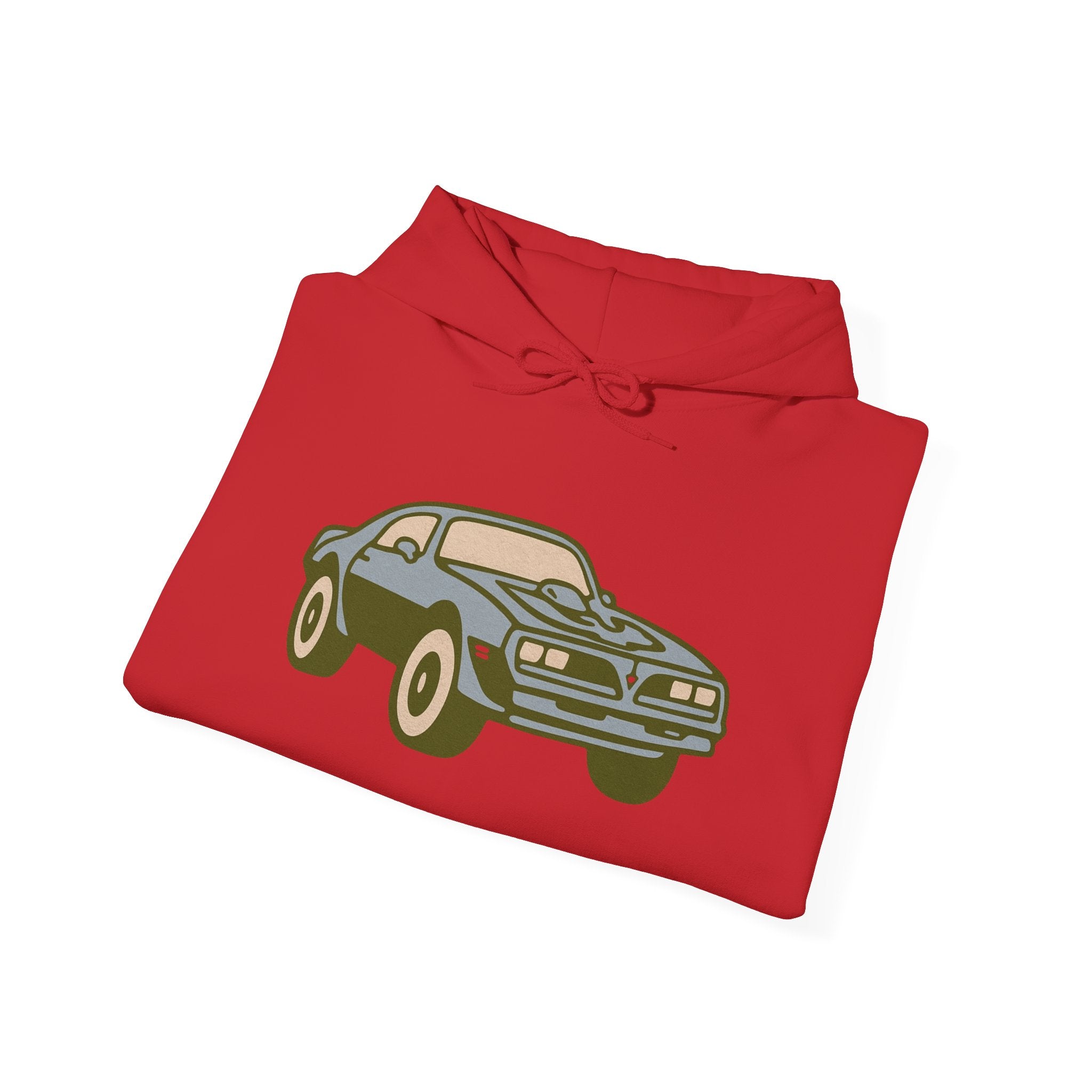 Retro Car Graphic Hoodie – Cozy Unisex Sweatshirt for Auto Enthusiasts, Gift for Him/Her, Birthday, Christmas, Casual Wear