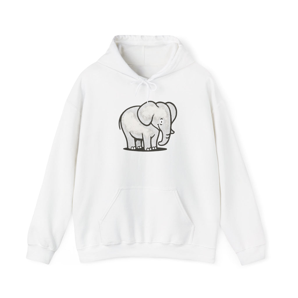 Cute Elephant Graphic Unisex Hoodie, Animal Lover Gift, Cozy Sweatshirt for Men and Women, Perfect for Birthdays, Animal-Themed Apparel