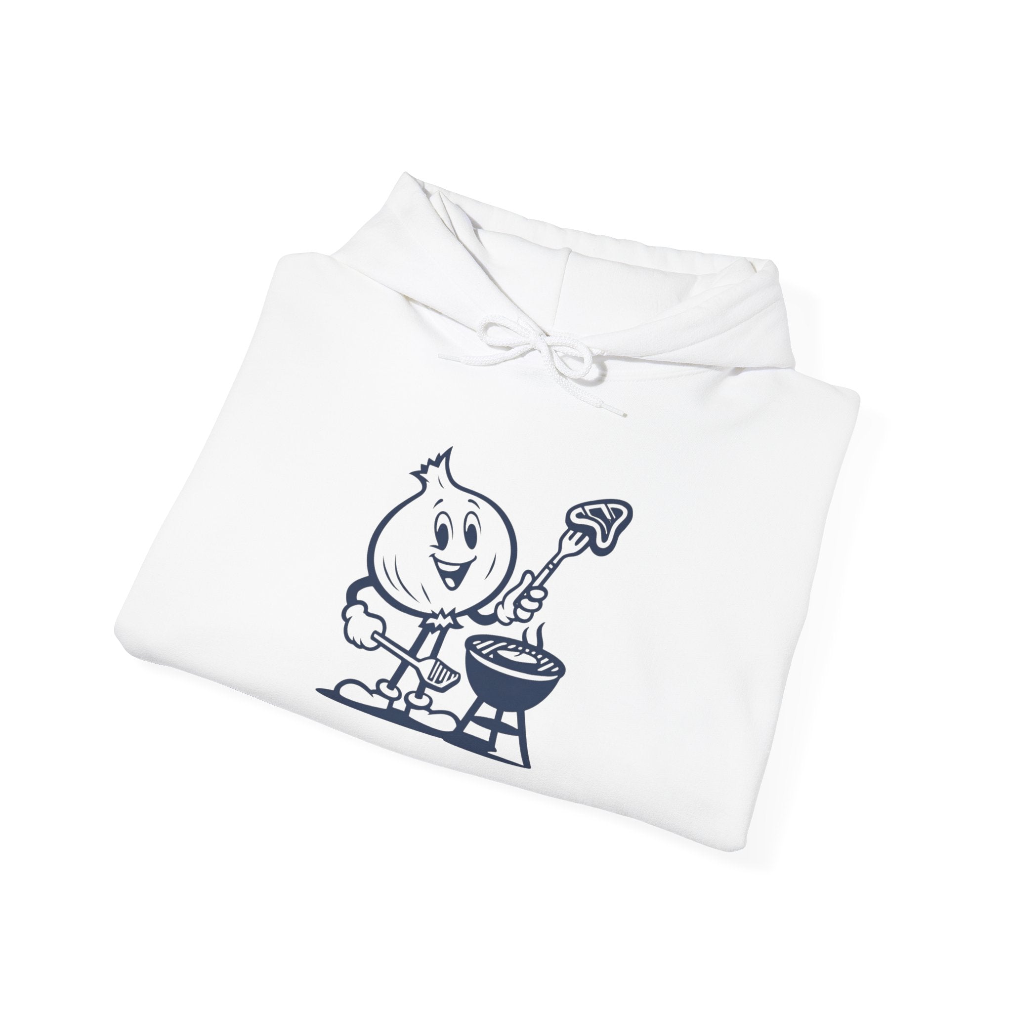 Playful Onion BBQ Hoodie - Funny Cooking Sweatshirt, Unisex Gift, Summer Cookout, BBQ Party Apparel, Foodie Humor